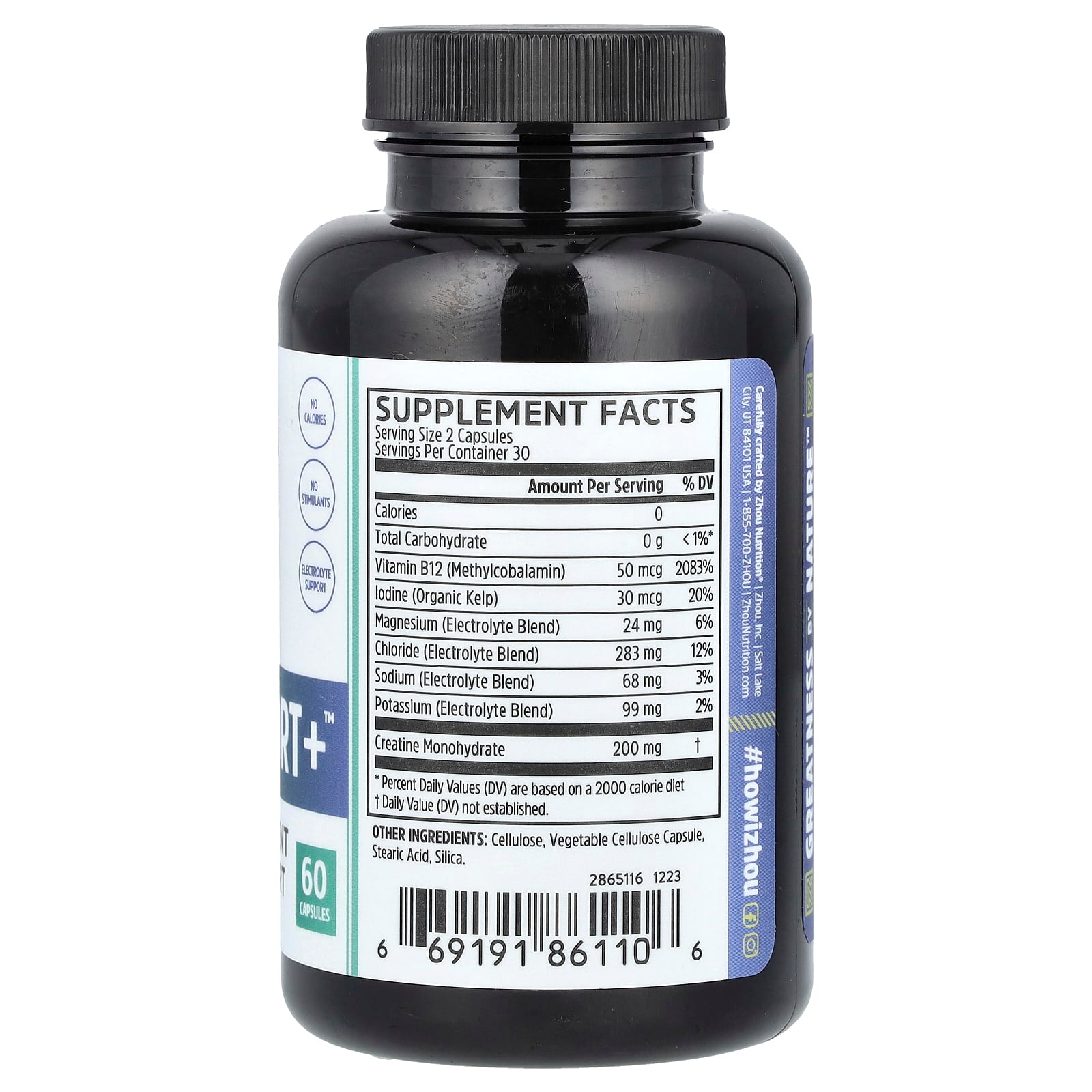 Zhou Nutrition, Fast Support+, 60 Capsules - Image 2