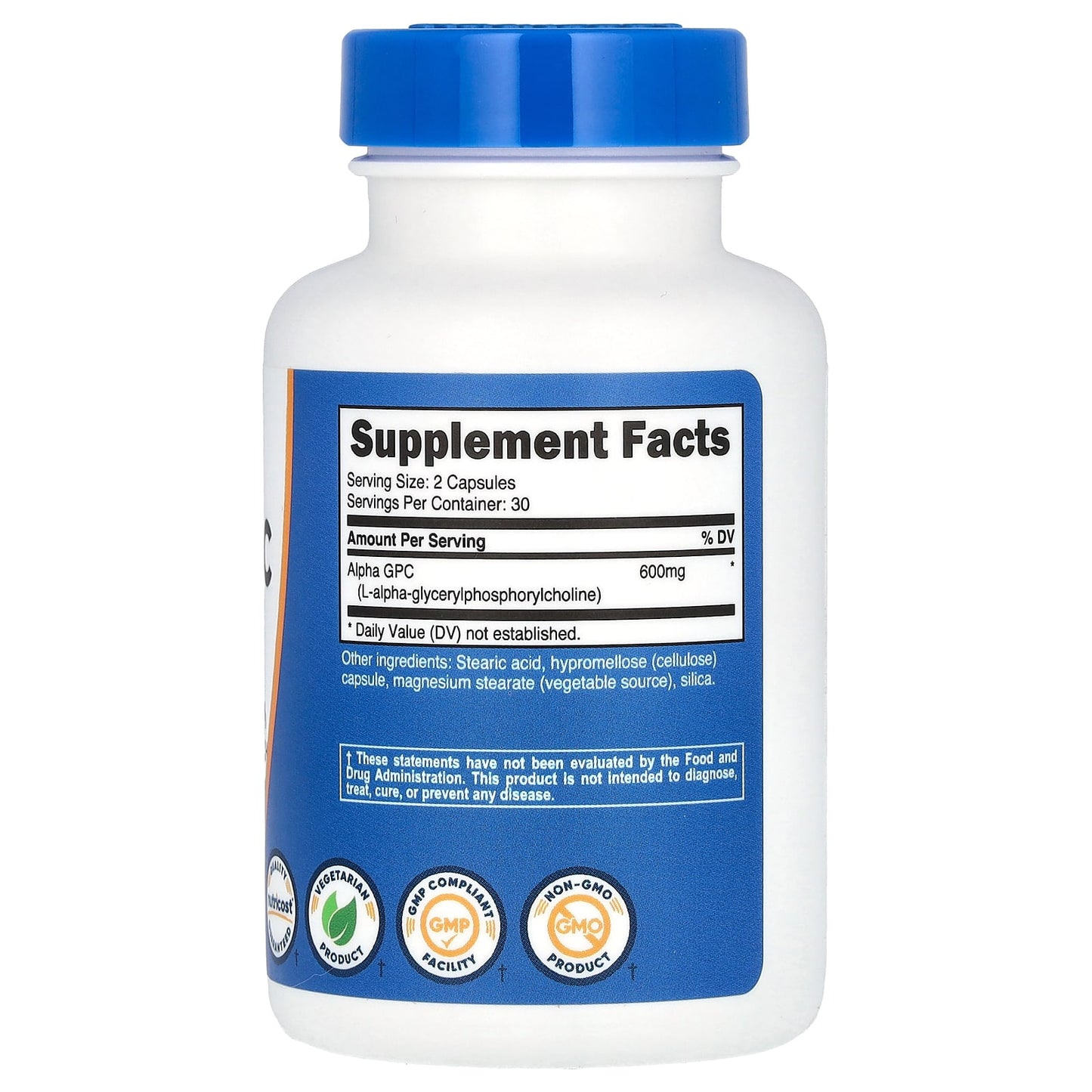 Nutricost, Alpha GPC, 60 Capsules (300 mg per Capsule) - Image 2