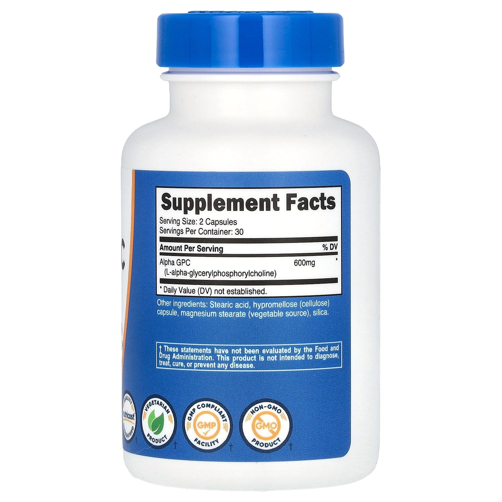 Nutricost, Alpha GPC, 60 Capsules (300 mg per Capsule) - Image 2