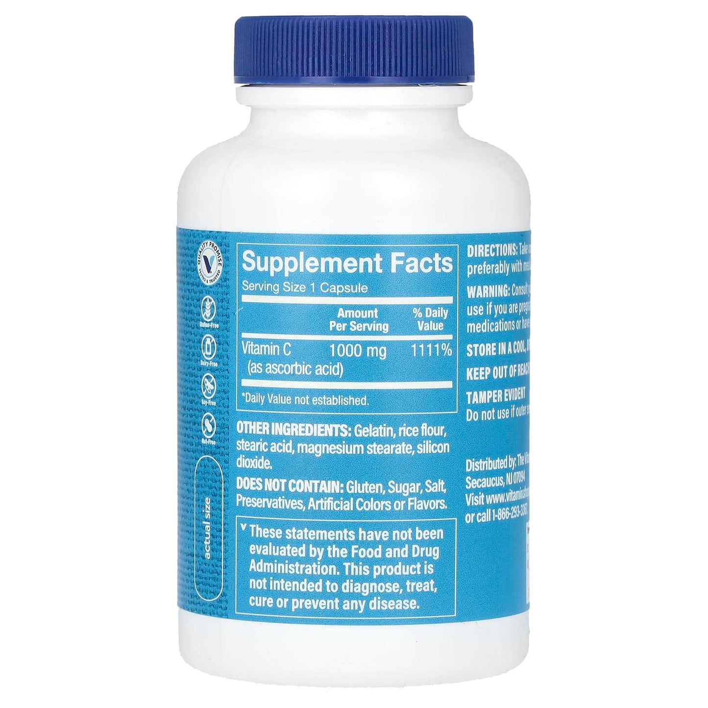 The Vitamin Shoppe, Vitamin C, 1,000 mg, 100 Capsules