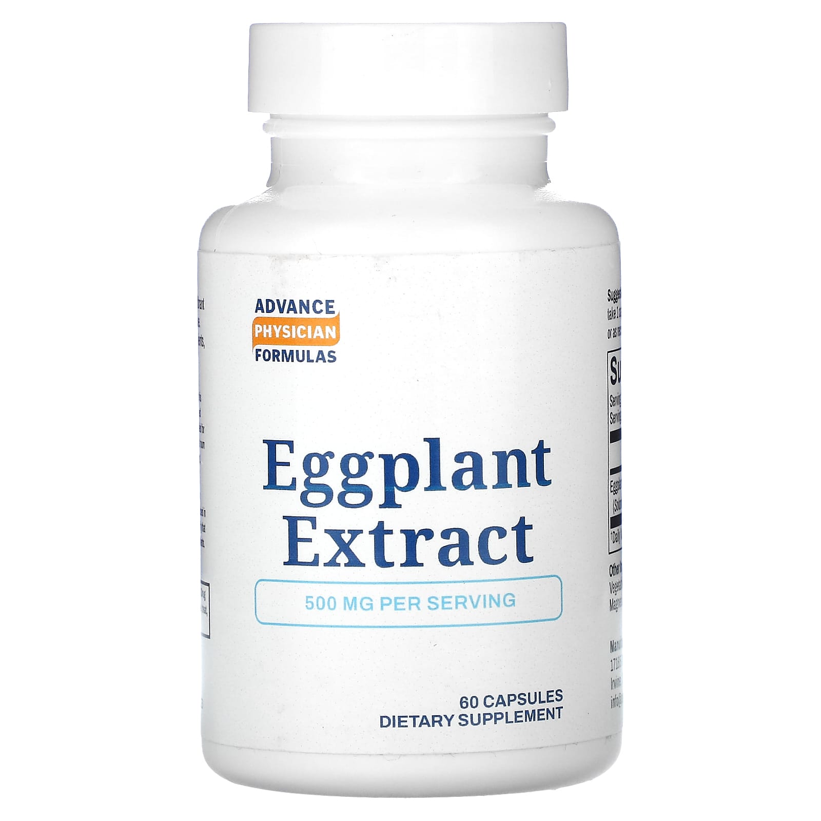 Eggplant Extract Supplement - 500mg Capsules by Advance Physician Formulas - Image 1