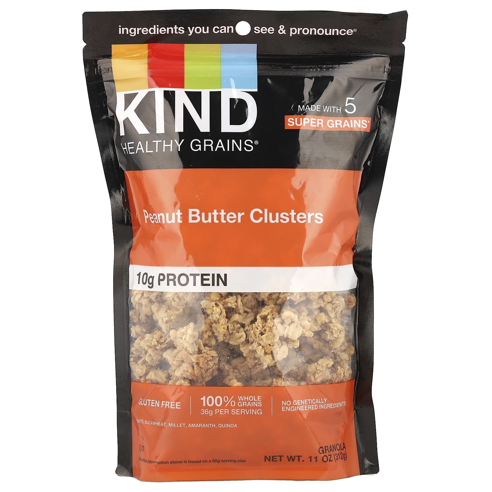 KIND Bars, Healthy Grains®, Granola Clusters, Peanut Butter, 11 oz (312 g) - Image 1