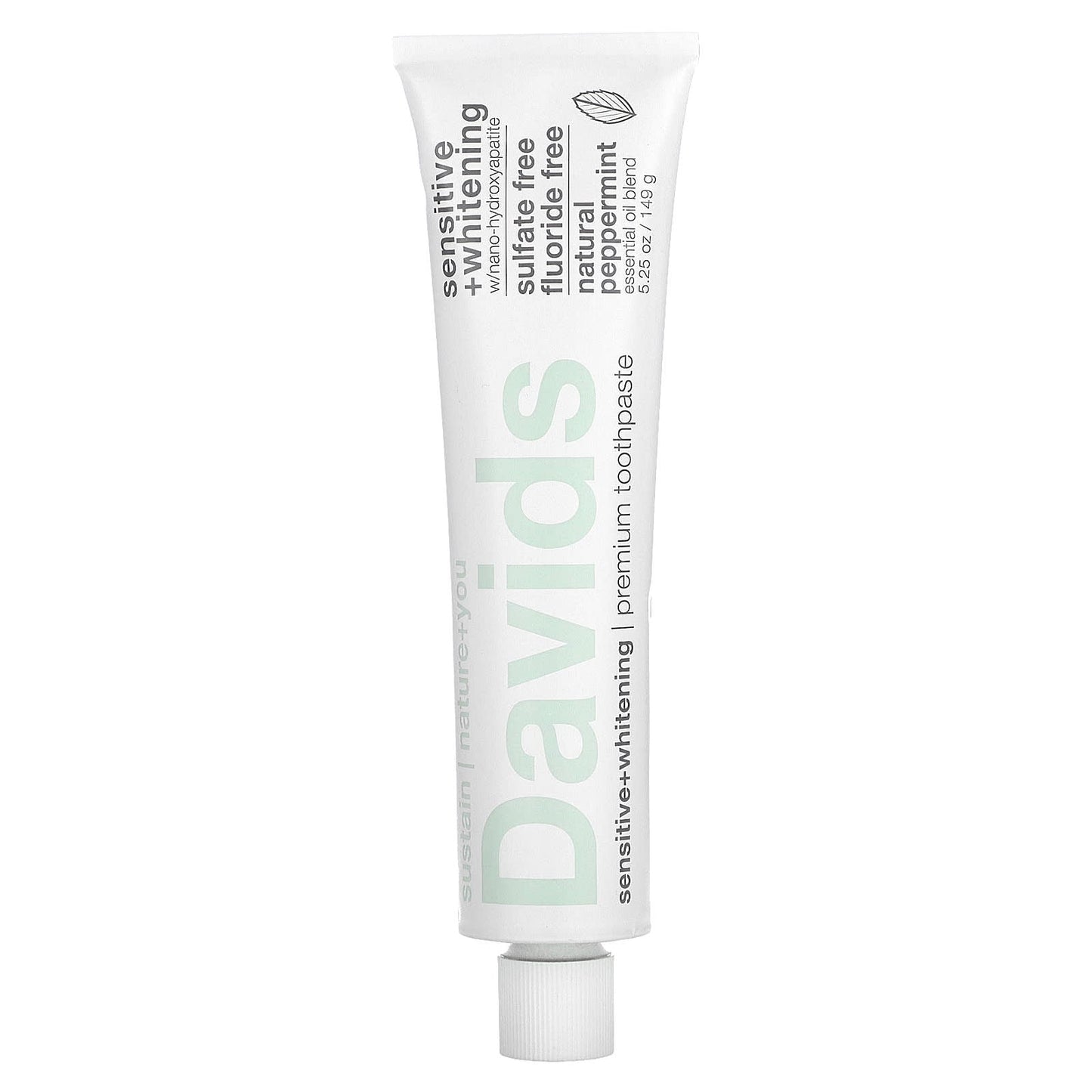 Natural, Sulfate-Free Toothpaste for Sensitivity, Whitening, and Fresh Breath - Davids - Image 1