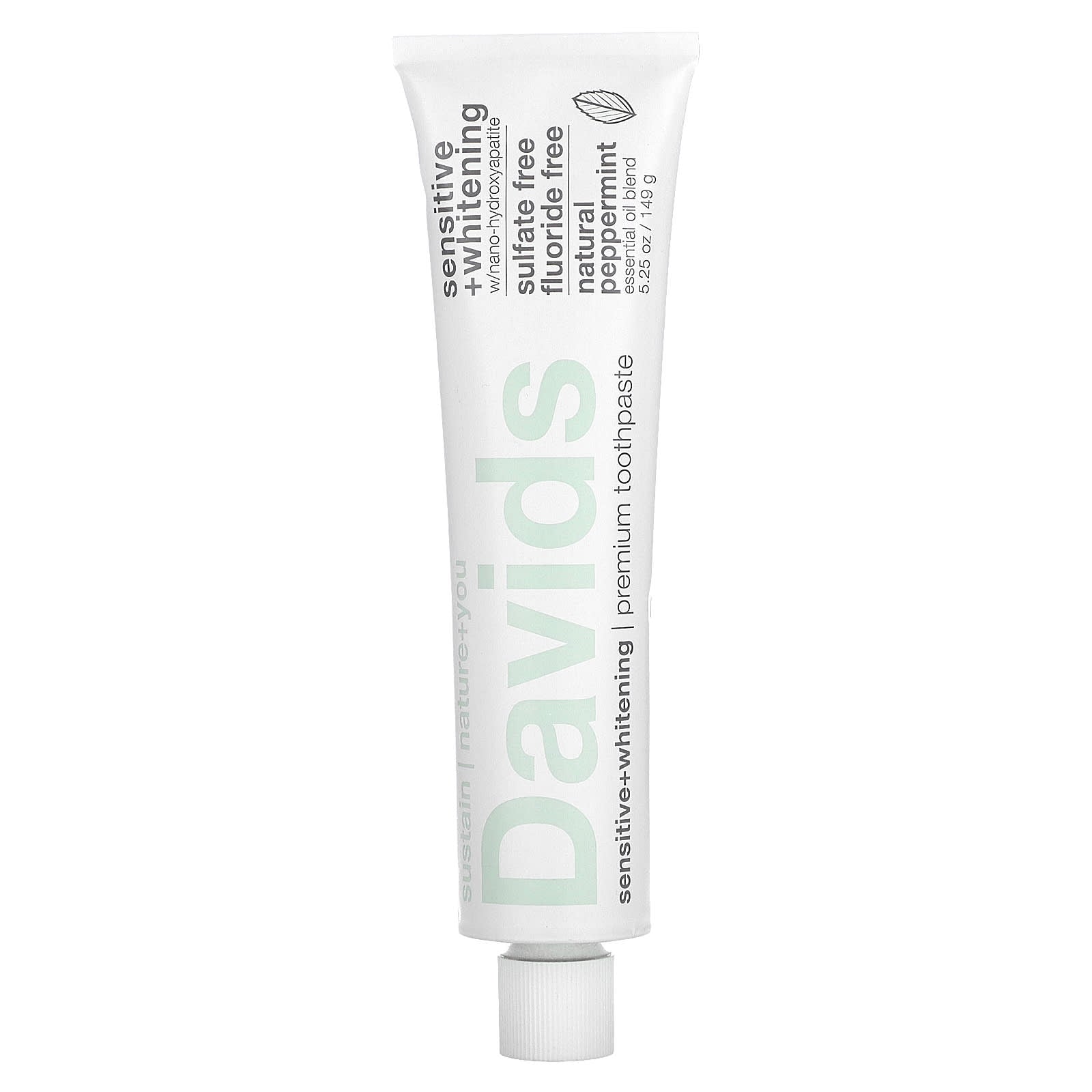Natural, Sulfate-Free Toothpaste for Sensitivity, Whitening, and Fresh Breath - Davids - Image 1