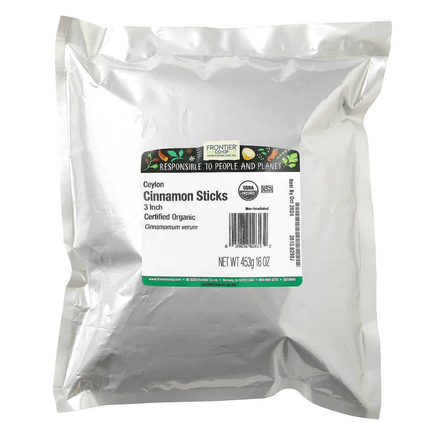 Frontier Co-op Organic Ceylon Cinnamon Sticks 16oz - Image 2
