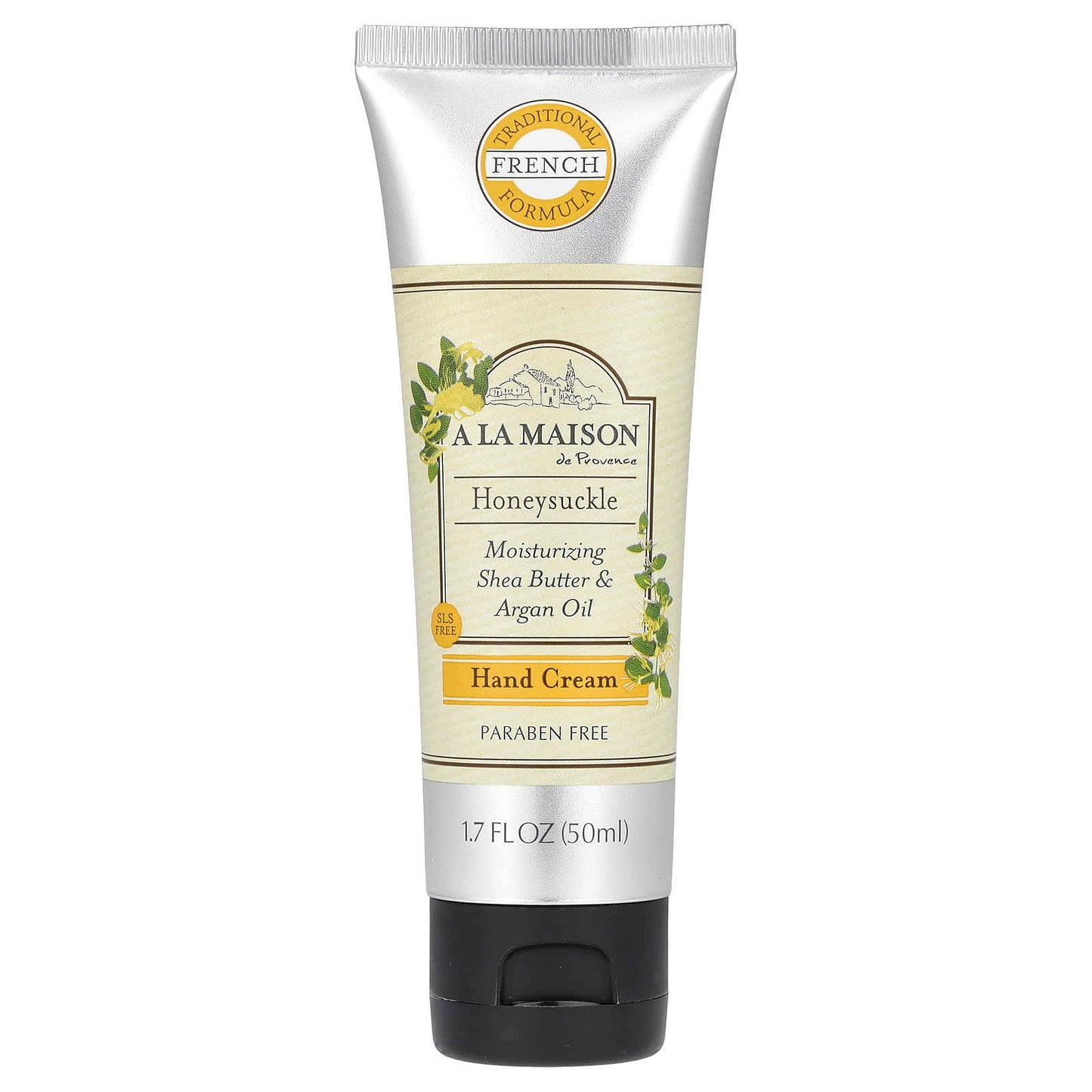 French Hand Cream with Honeysuckle & Argan Oil, 50ml - Image 1