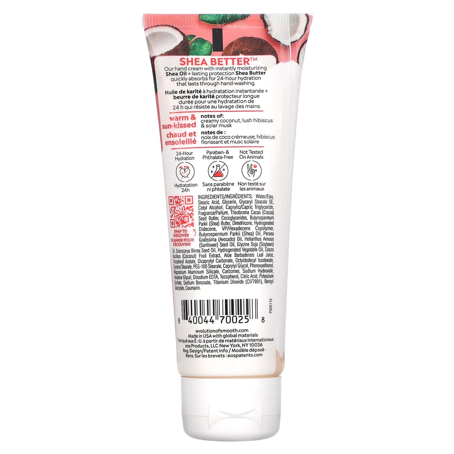 EOS Shea Better Hand Cream, Coconut & Shea Hydration - 2.5 oz - Image 2
