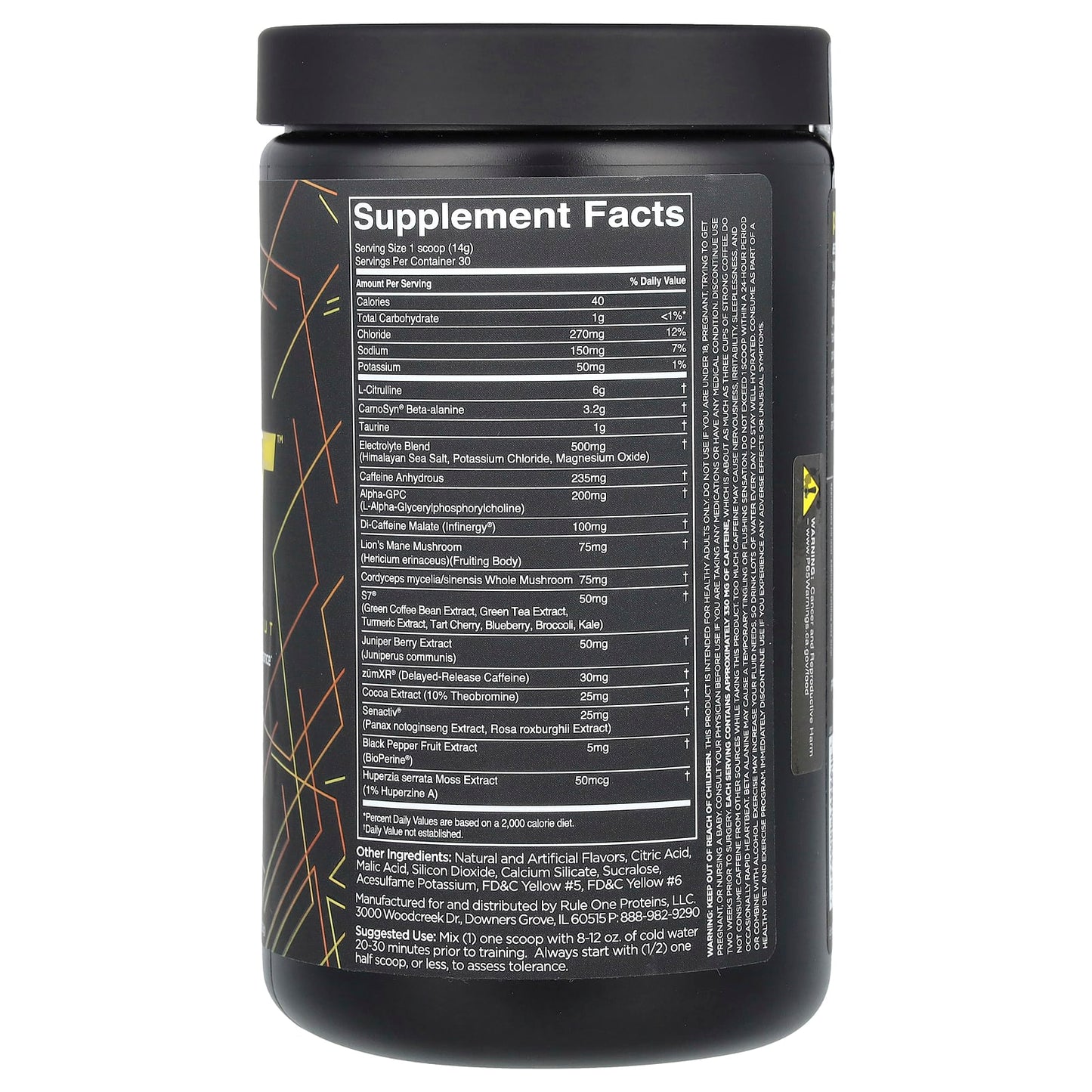Rule One Proteins, preLIFT, Pre-Workout, Orange Pineapple, 14.8 oz (420 g) - Image 2