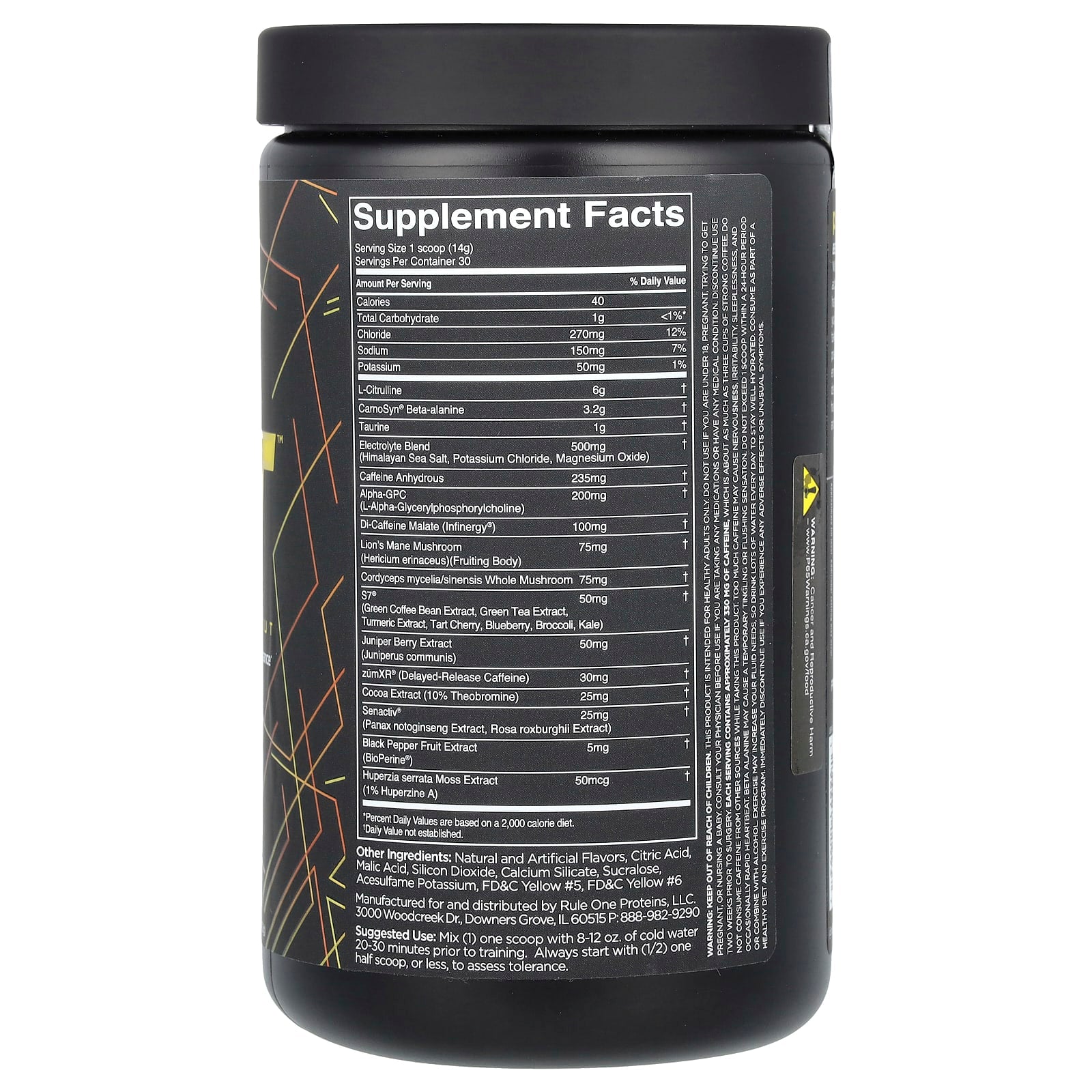 Rule One Proteins, preLIFT, Pre-Workout, Orange Pineapple, 14.8 oz (420 g) - Image 2
