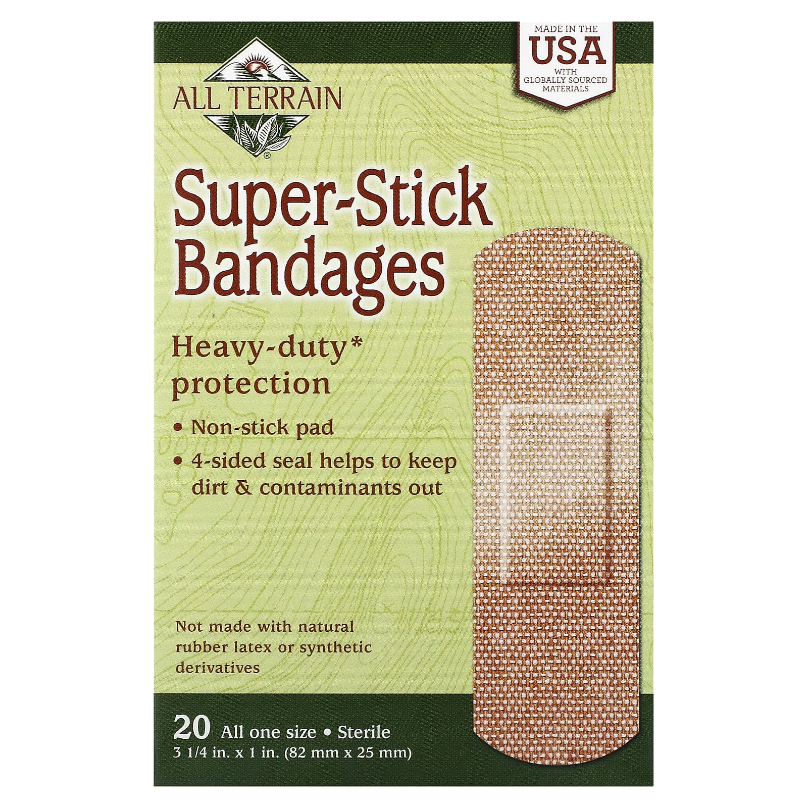 All Terrain Super-Stick Bandages for Minor Injuries - Image 1