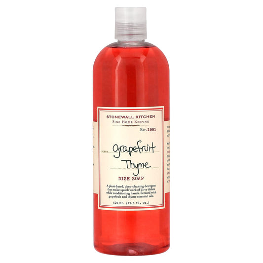 Stonewall Kitchen, Dish Soap, Grapefruit Thyme, 17.6 fl oz (520 ml) - Image 1