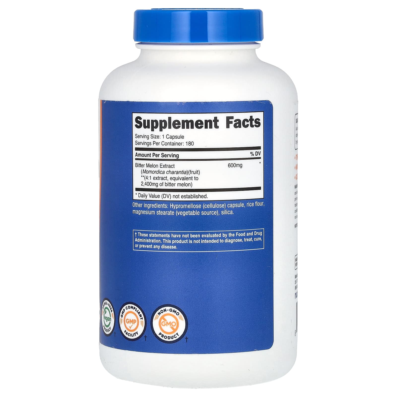 Nutricost, Bitter Melon, 2,400 mg, 180 Capsules - Image 2