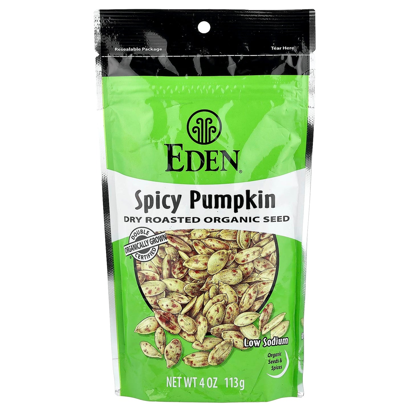 Organic Spicy Pumpkin Seeds | Dry Roasted by Eden Foods - Image 1