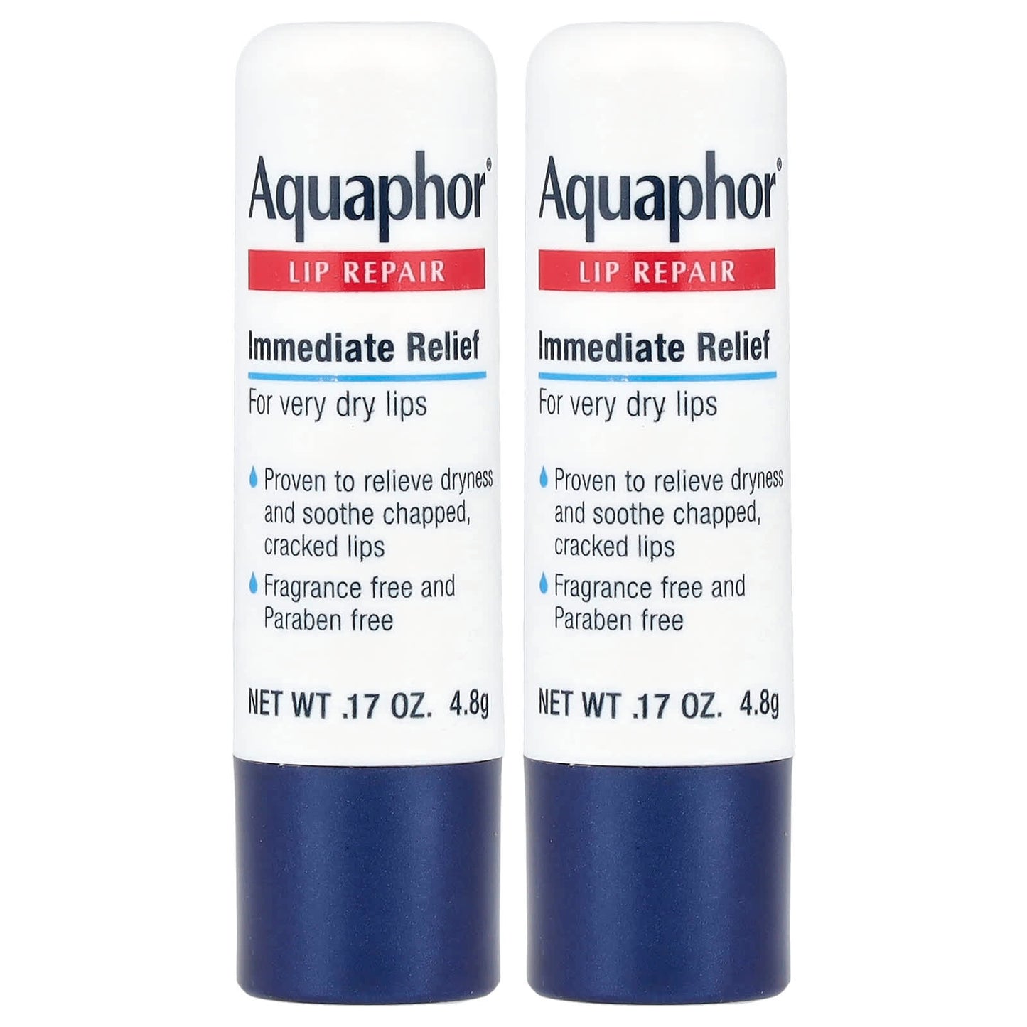 Aquaphor Lip Repair Stick for Dry, Chapped Lips - 2 Sticks - Image 1