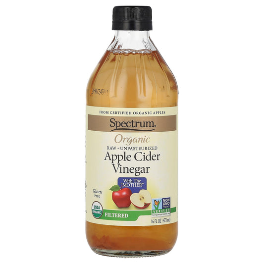 Spectrum Culinary, Organic Apple Cider Vinegar, Filtered, 16 fl oz (473 ml) - Image 1