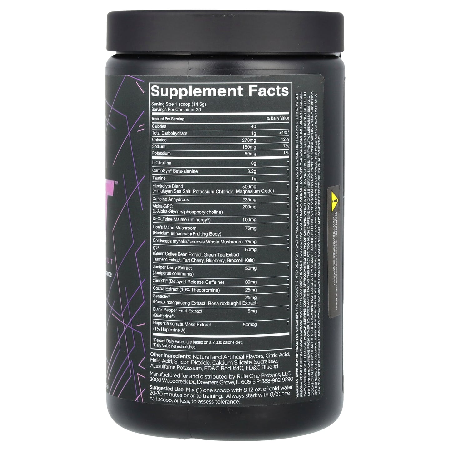 Rule One Proteins, preLIFT, Pre-Workout, Wild Grape, 15.3 oz (435 g) - Image 2