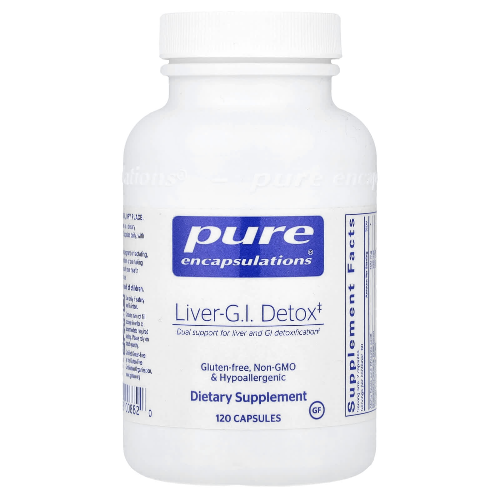 Pure Encapsulations, Liver-G.I. Detox, 120 Capsules - Image 1