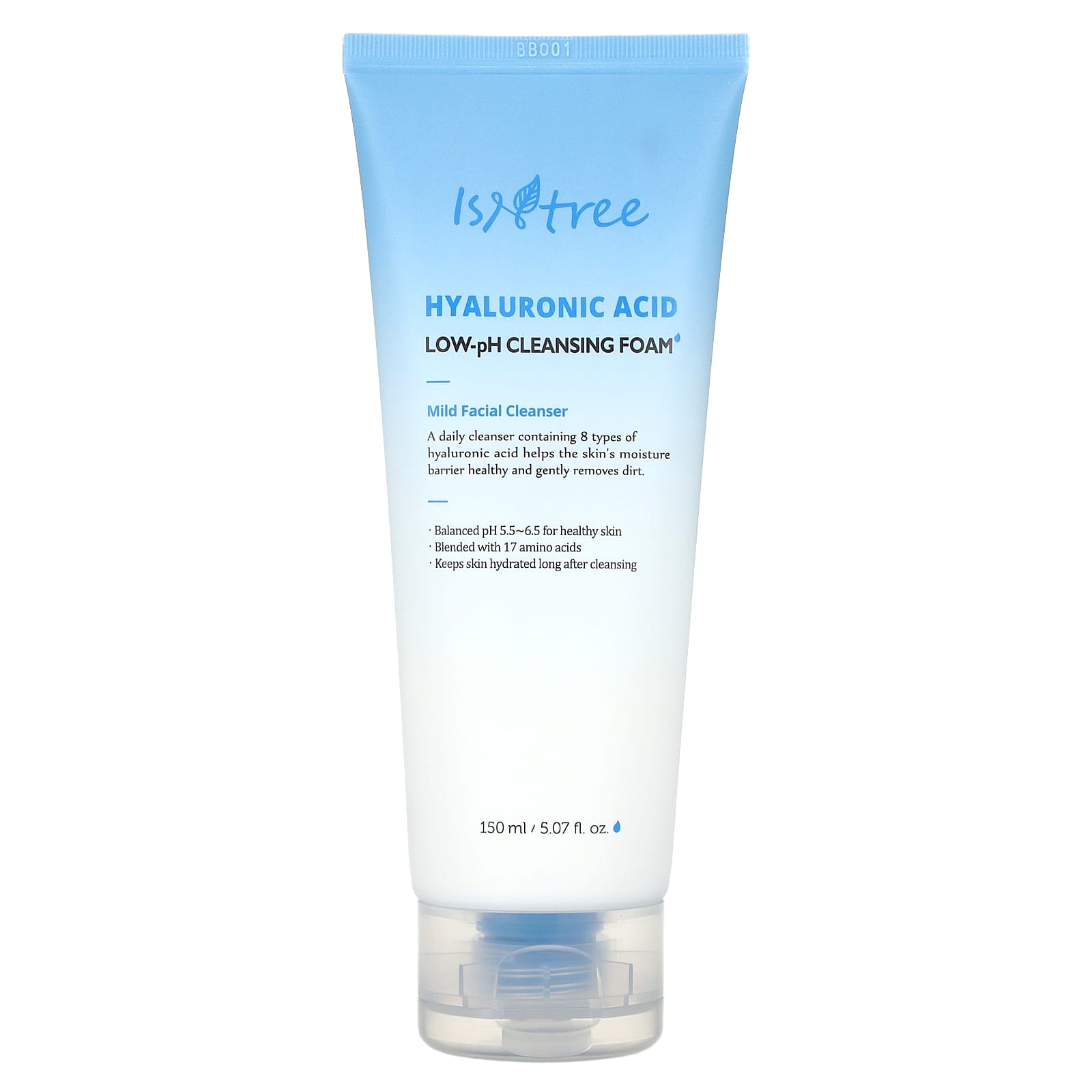 Hyaluronic Acid Cleansing Foam for Healthy, Hydrated Skin by ISNtree - Image 1