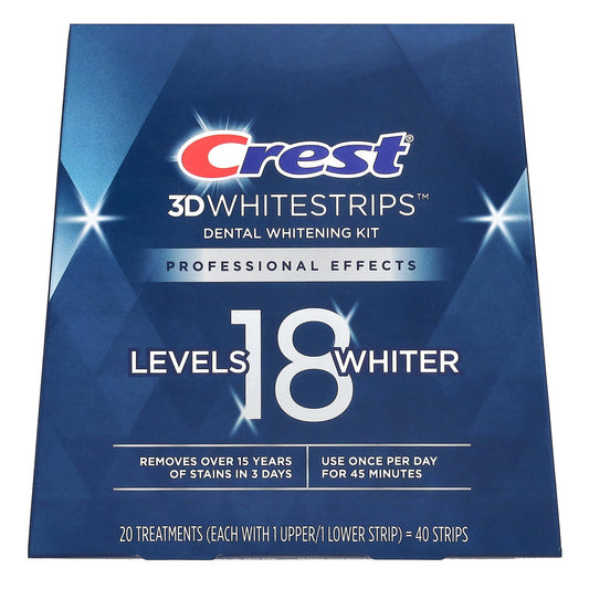 Crest 3D Whitestrips Dental Whitening Kit, 40 Strips, Professional Results - Image 1