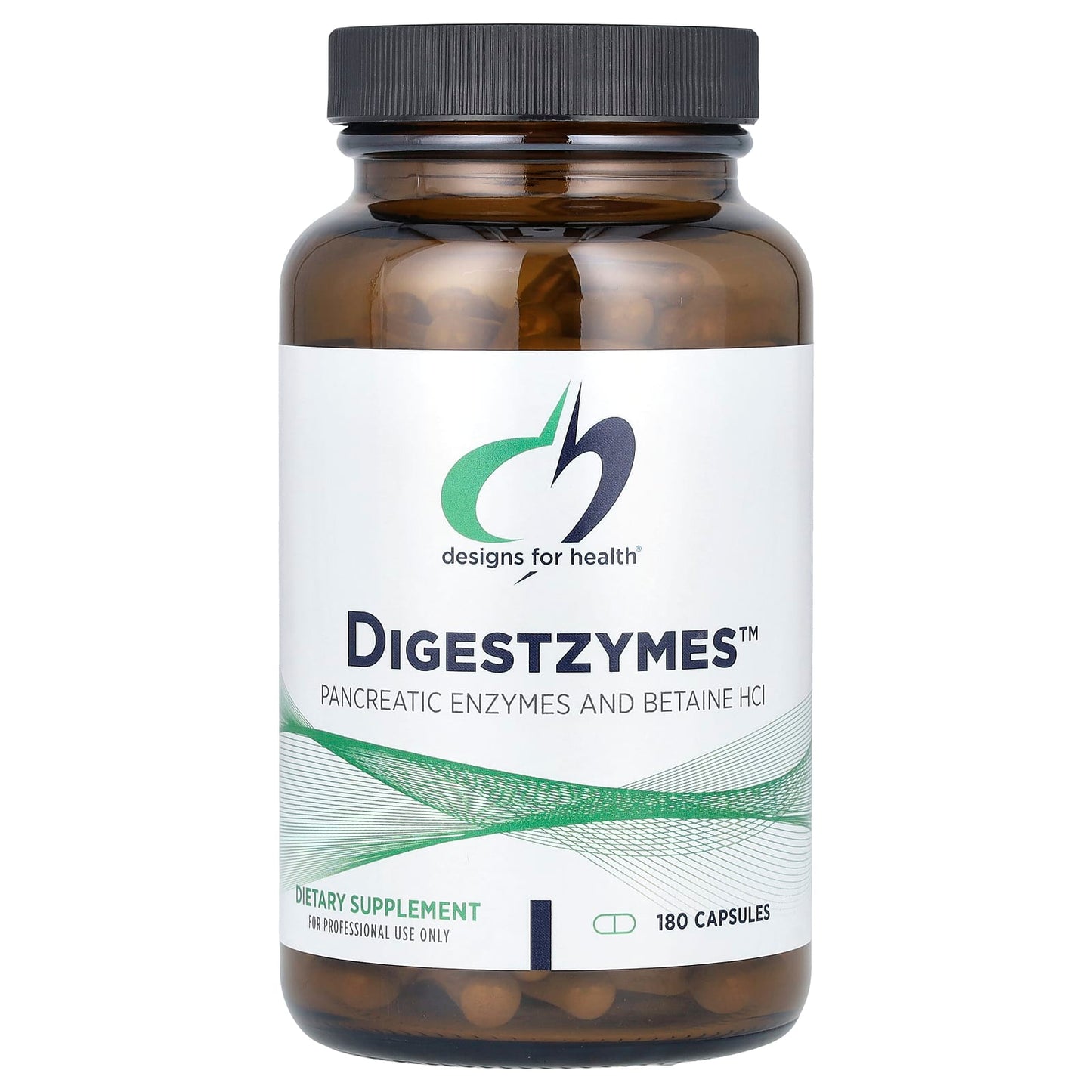 Digestzymes by Designs For Health - 180 Capsules for Enhanced Digestion - Image 1