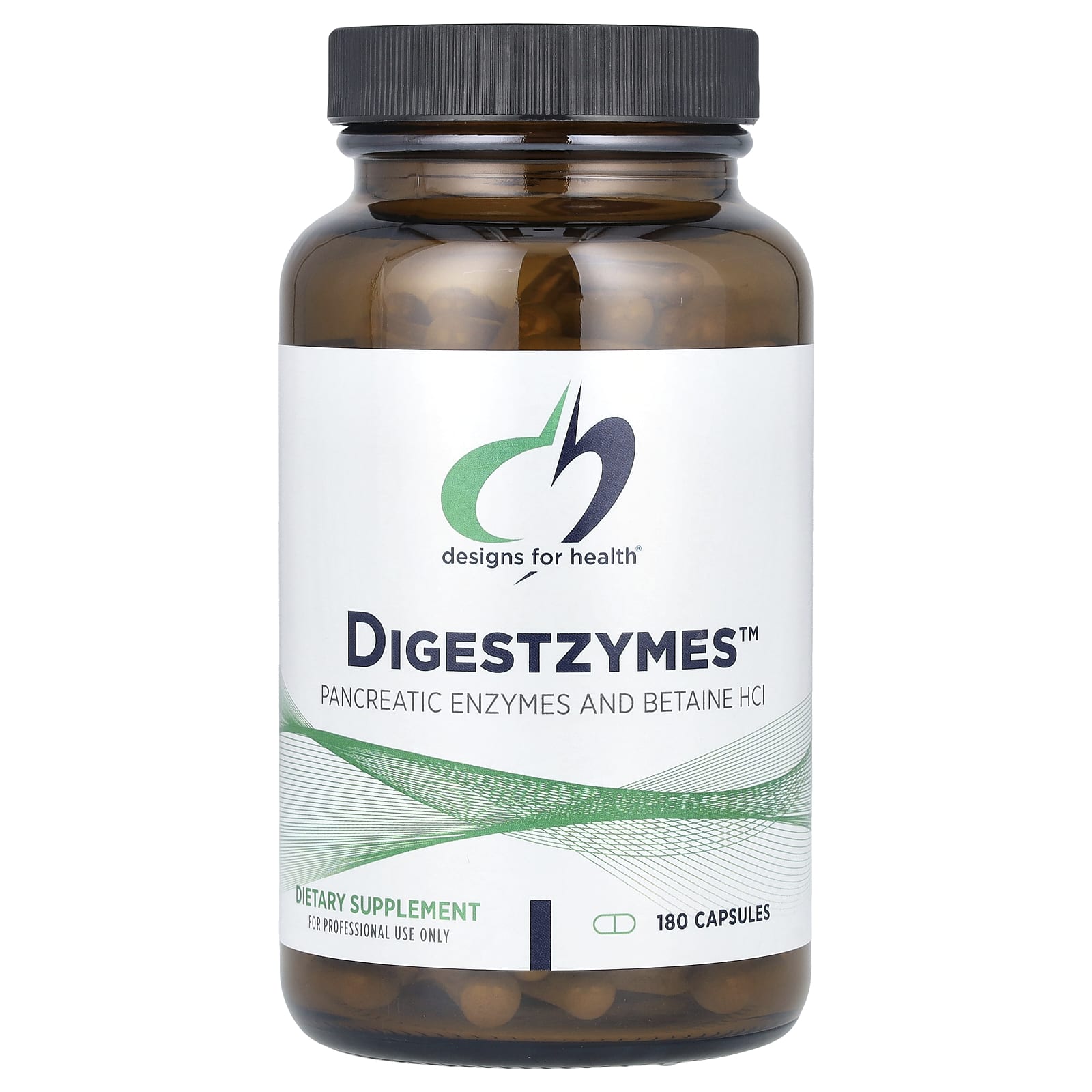 Digestzymes by Designs For Health - 180 Capsules for Enhanced Digestion - Image 1