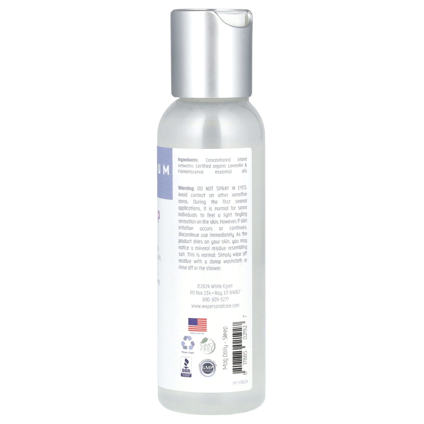 White Egret, Magnesium Daily, Sleep, 2 fl oz ( 59 ml) - Image 2