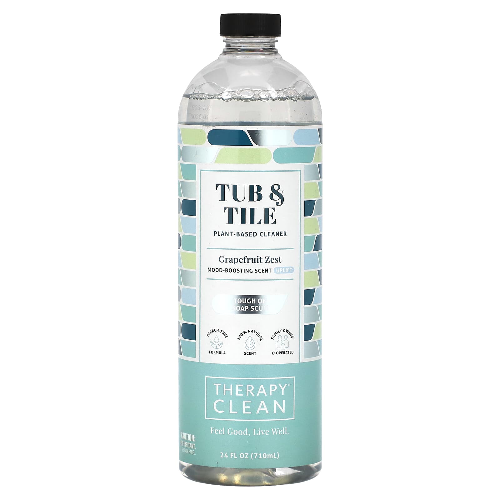 Therapy Clean, Tub & Tile, Plant-Based Cleaner, Grapefruit Zest, 24 fl oz (710 ml) - Image 1