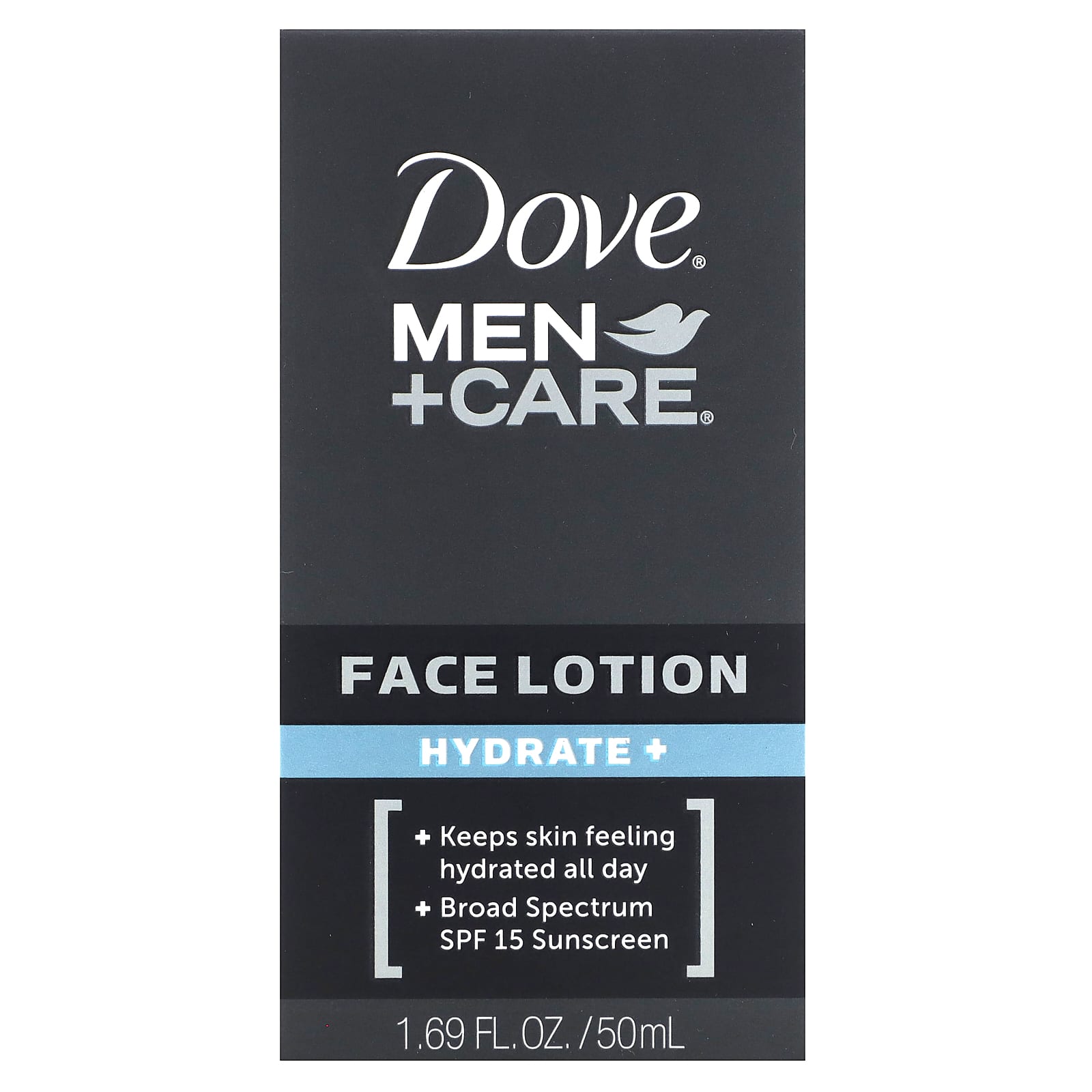 Dove Men+Care Face Lotion Hydrate+ SPF 15, 1.69 fl oz - Image 2