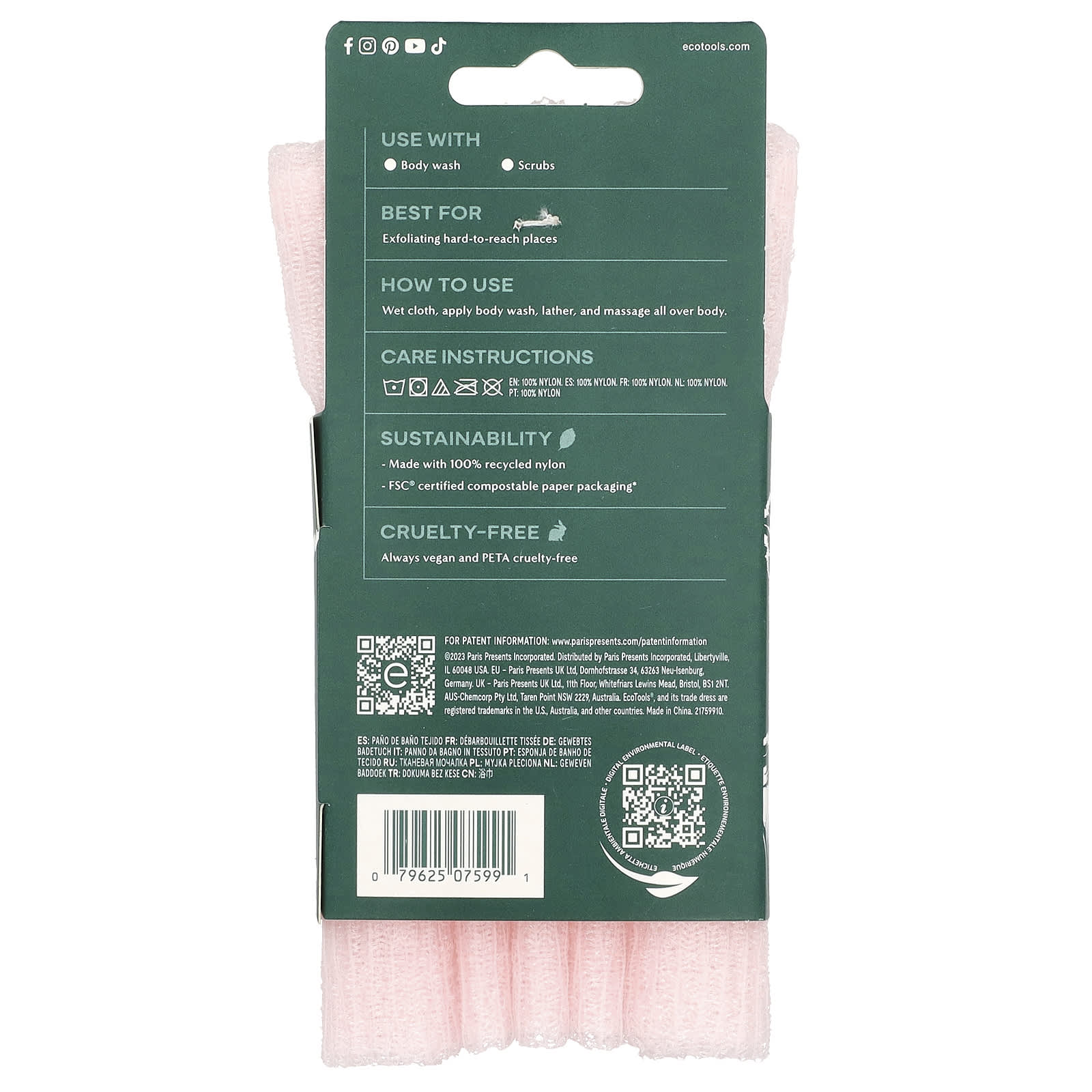 Upgrade Your Bath Routine with EcoTools Long Bath Cloth - Image 2
