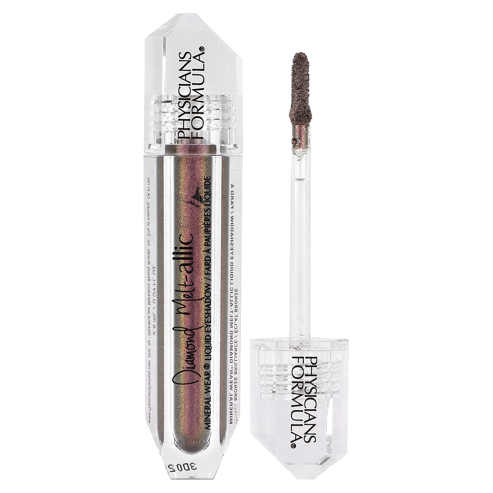 Physicians Formula, Mineral Wear, Diamond Melt-allic Liquid Eyeshadow, 1711945 Bronze Brilliance, 0.09 fl oz (2.8 ml) - Image 1