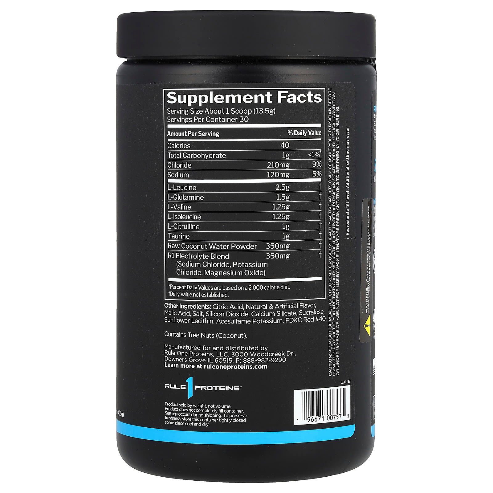 Rule One Proteins, Active BCAA, Fruit Punch, 14.29 oz (405 g) - Image 2