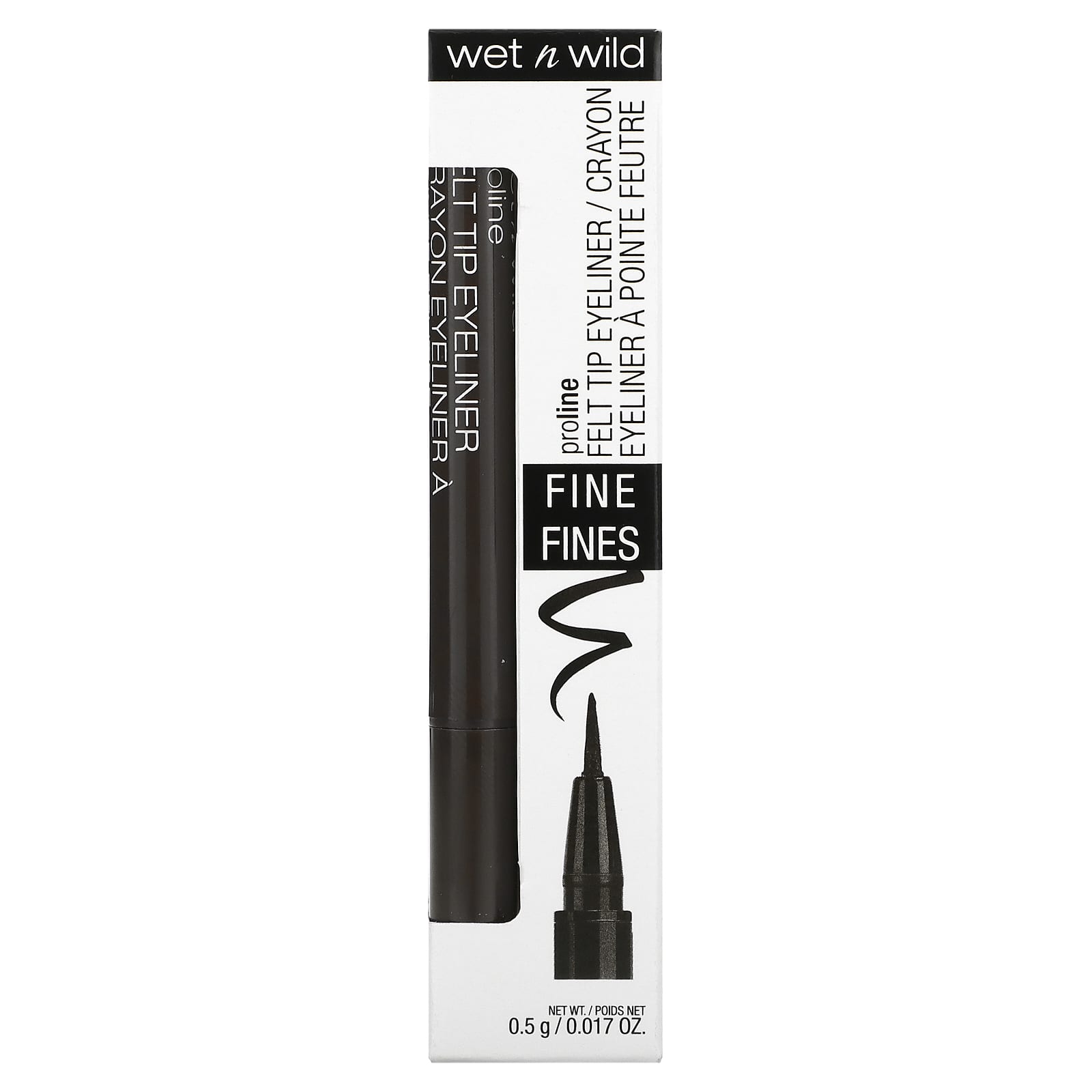 wet n wild, ProLine Felt Tip Eyeliner, Dark Brown, 0.017 oz (0.5 g) - Image 2