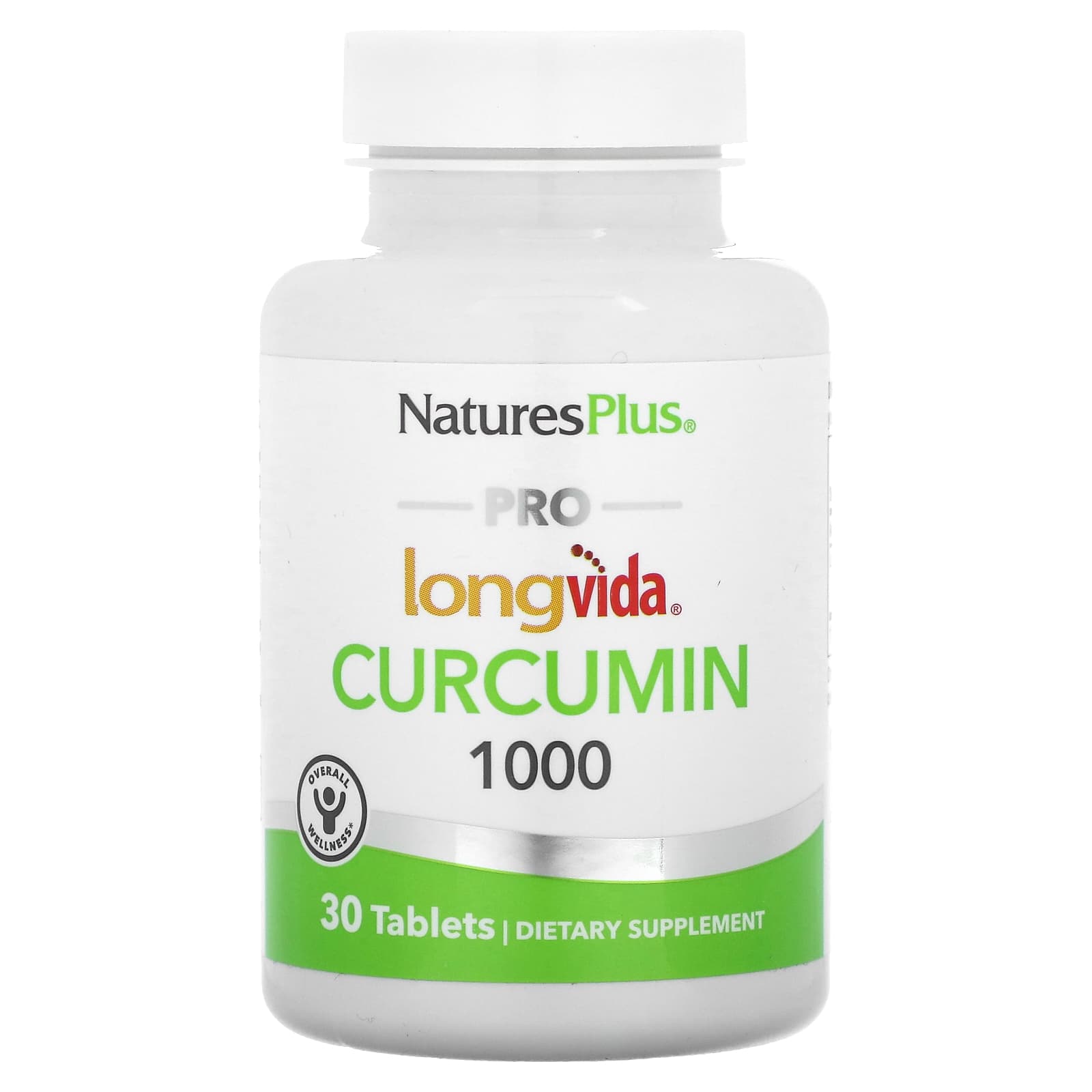 NaturesPlus, Pro Longvida Curcumin 1000, 1,000 mg, 30 Tablets - Image 1