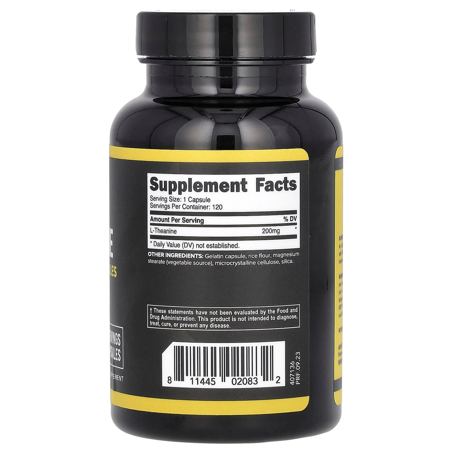 Primaforce, L-Theanine, 200 mg, 120 Capsules - Image 2