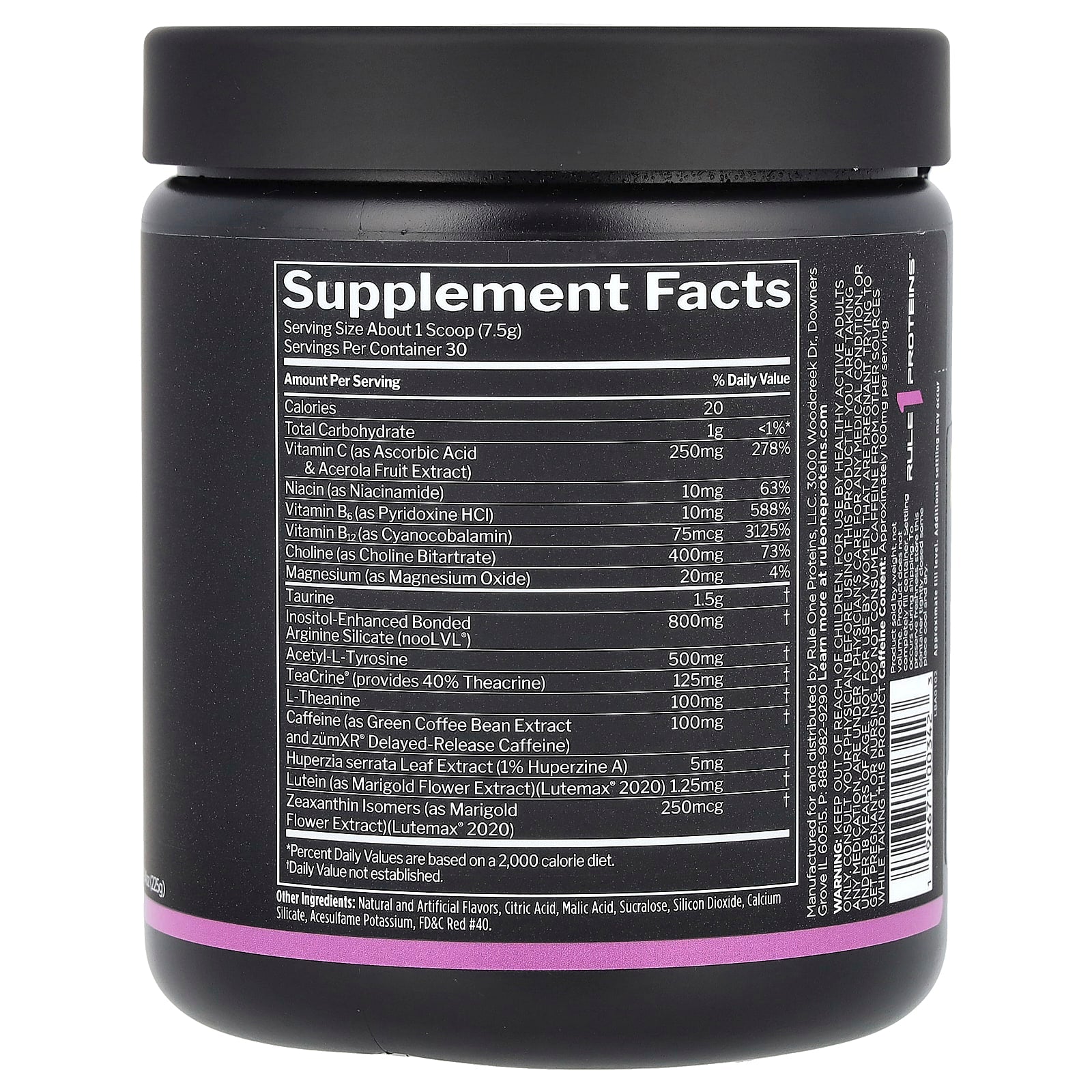 Rule One Proteins, Energized Cognition, Rainbow Candy, 7.94 oz (225 g) - Image 2