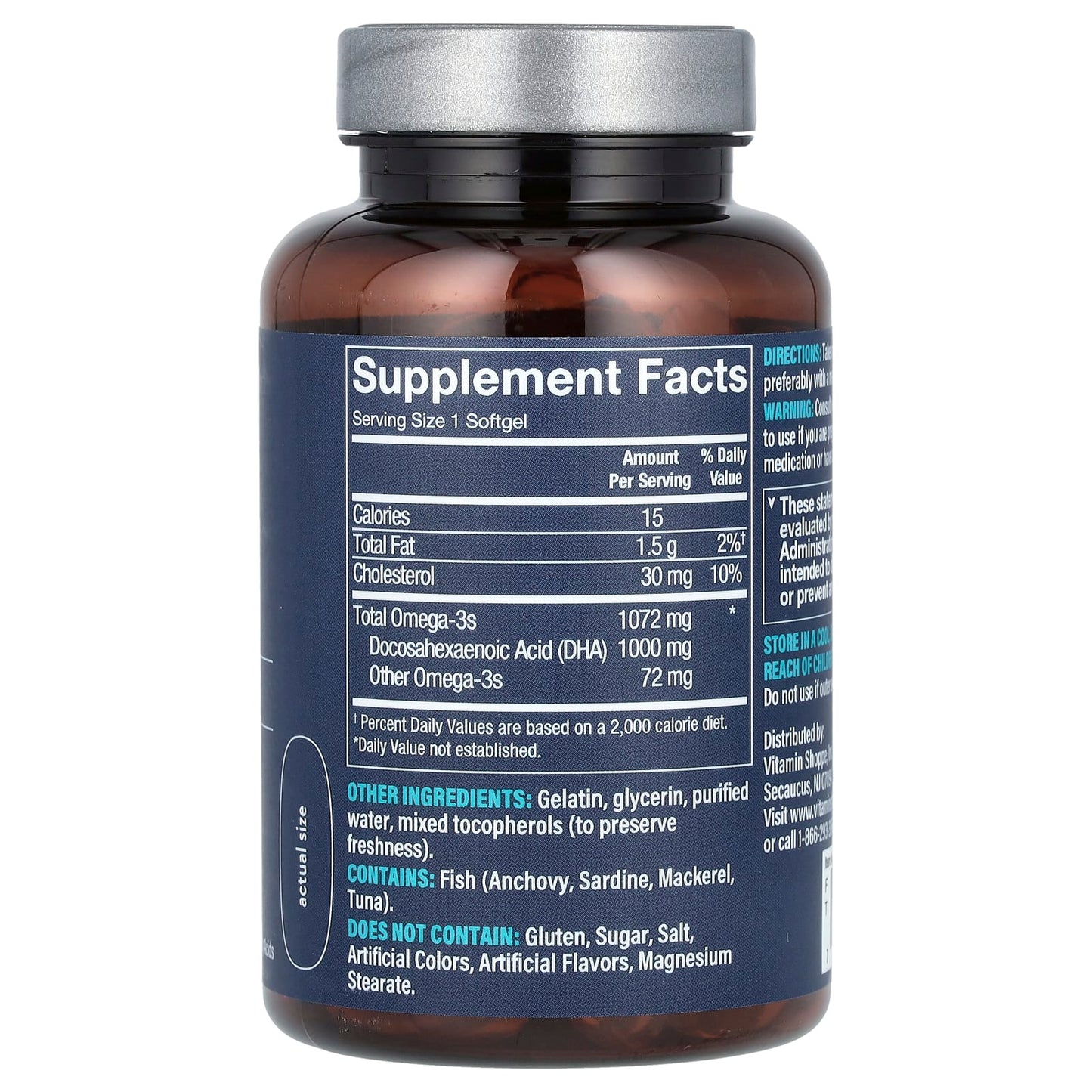 Vthrive, DHA, 1,000 mg, 60 Softgels - Image 2