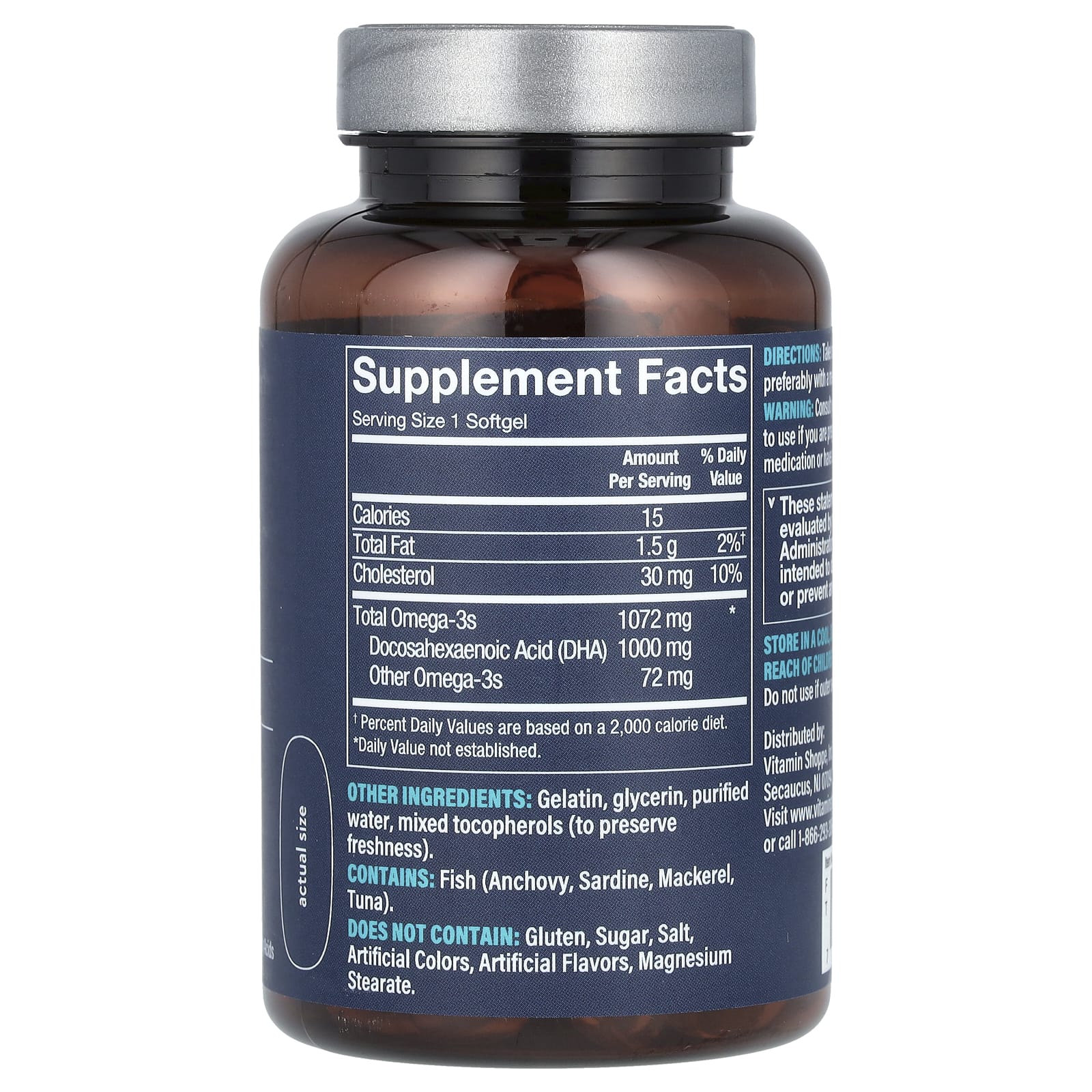 Vthrive, DHA, 1,000 mg, 60 Softgels - Image 2