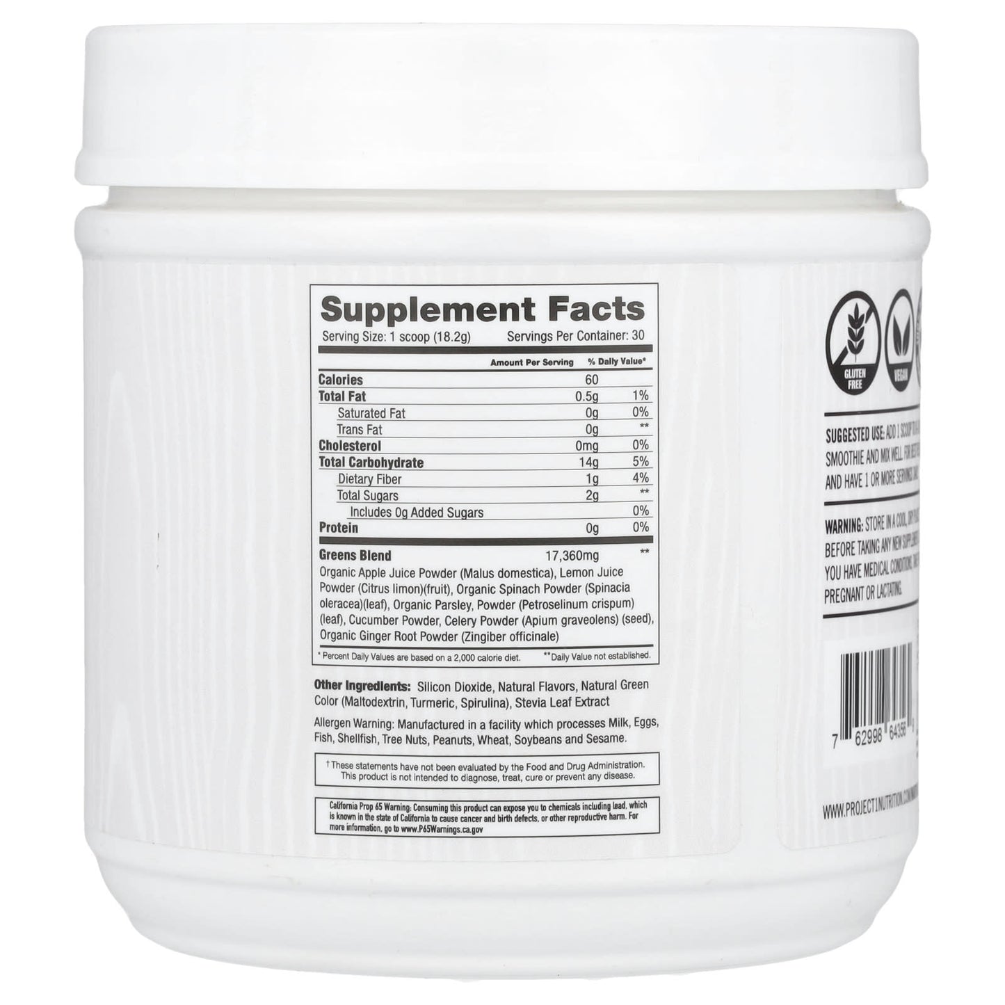 Martha Stewart Wellness, Wellness Greens, Spinach & Lemon, 19.26 oz (546 g) - Image 2
