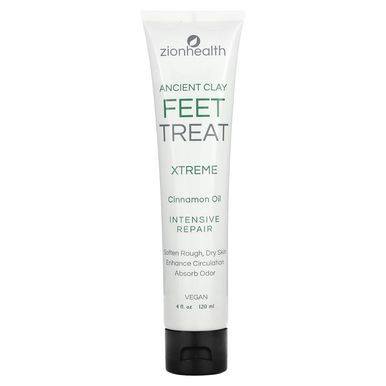 Zion Health, Ancient Clay,  FeetTreat Xtreme, Cinnamon Oil, 4 fl oz (120 ml) - Image 1