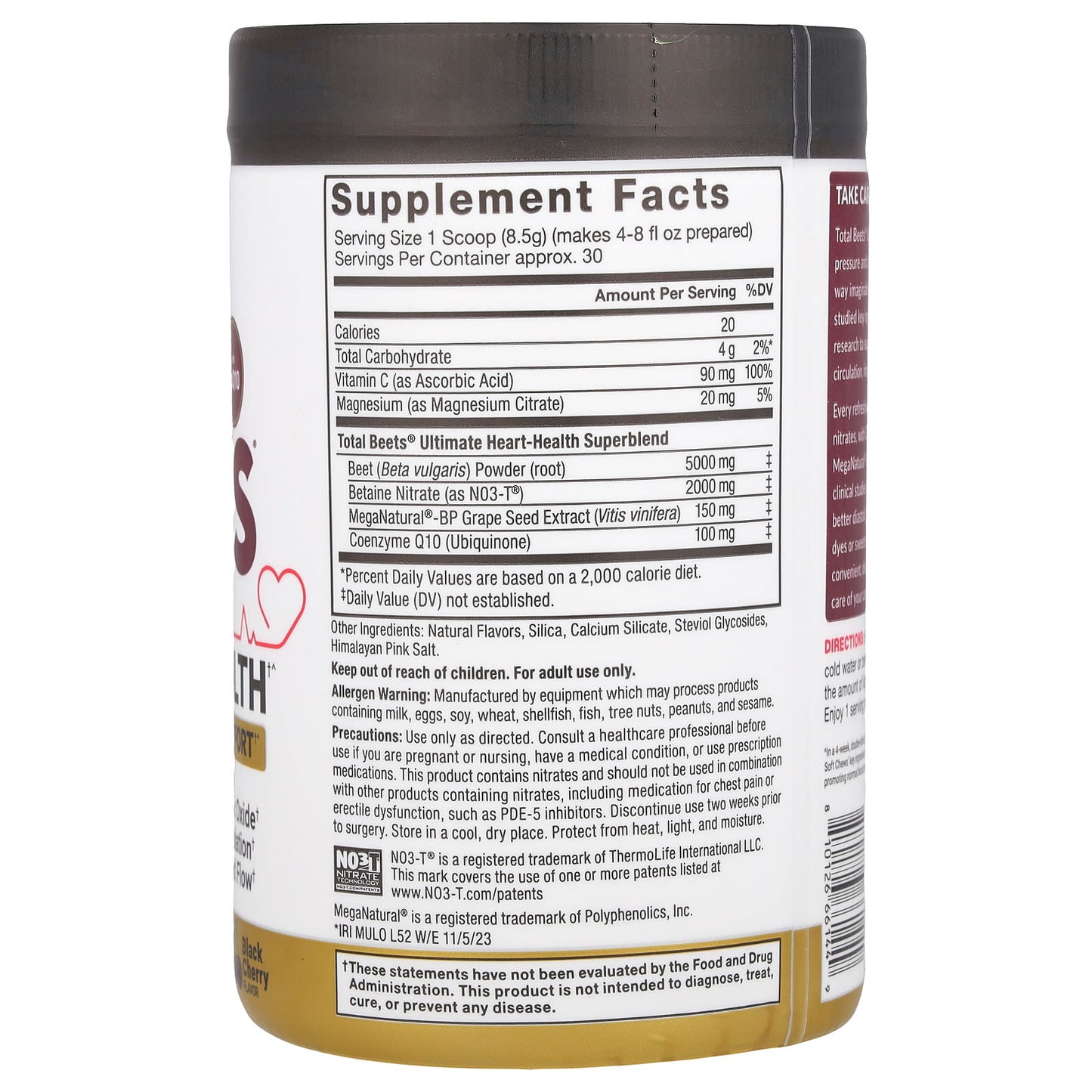 Force Factor Total Beets Ultimate Heart Health with CoQ10 - Image 2