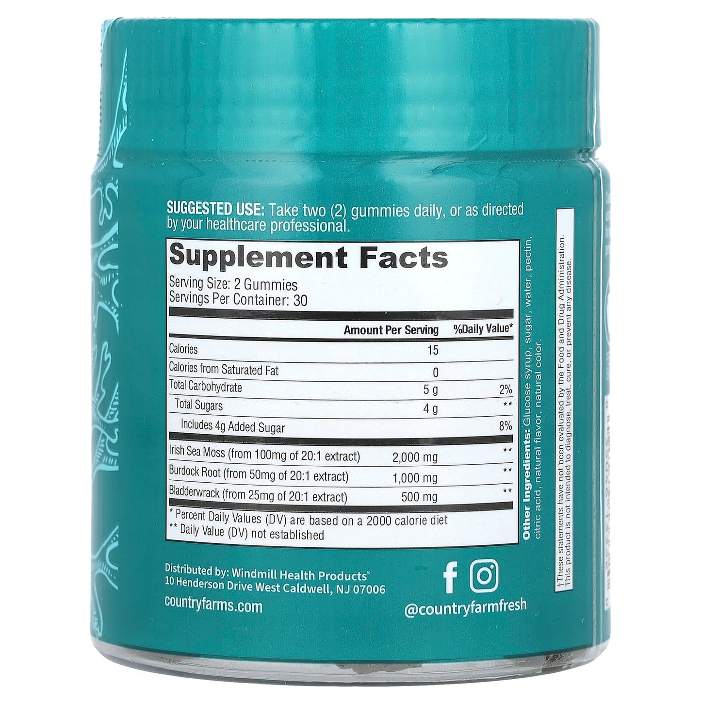 Irish Sea Moss Gummies by Country Farms for Hair, Skin, and Immune Support - Image 2