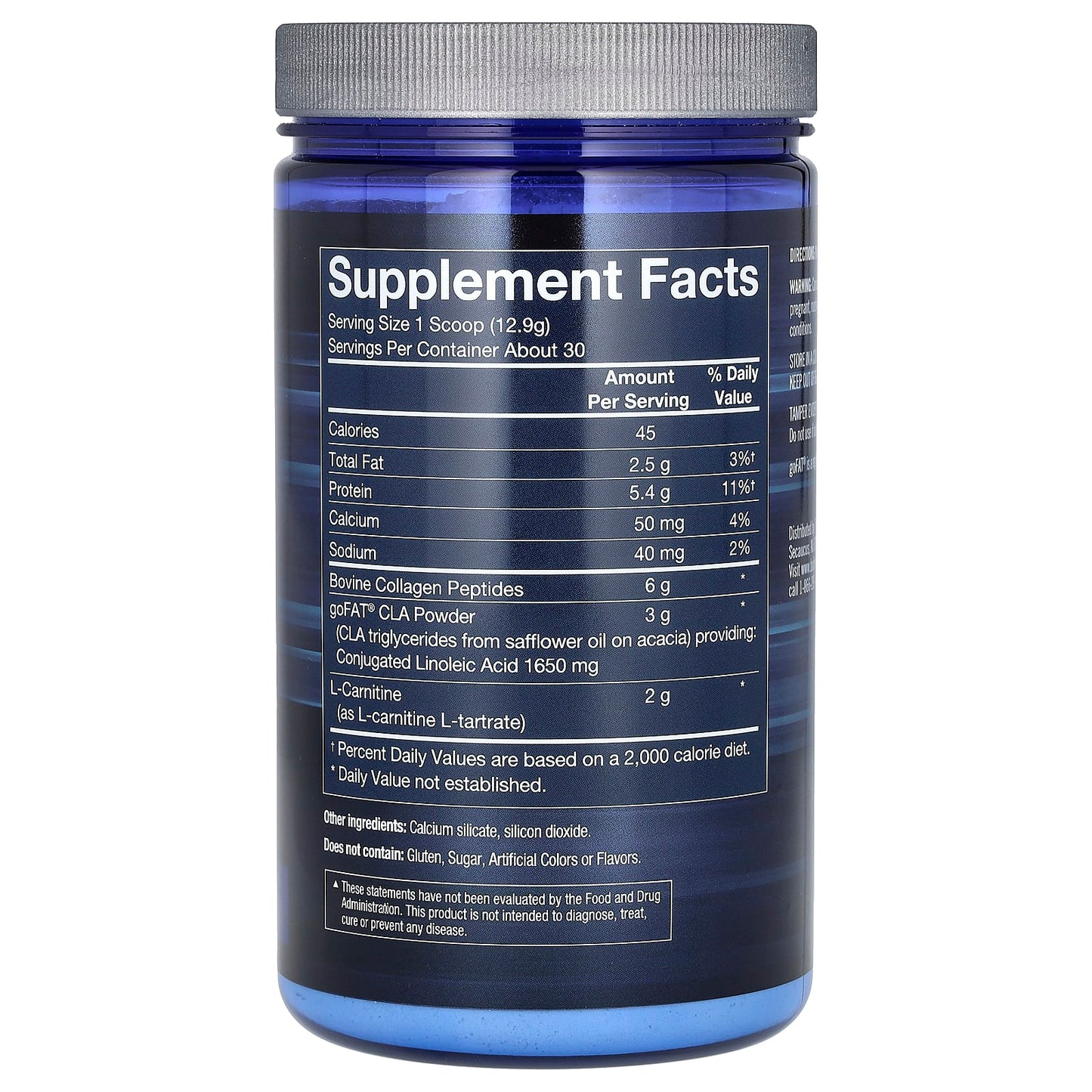 CLA Carnitine Collagen Powder for Energy, Fat Loss & Healthy Skin - BodyTech - Image 2
