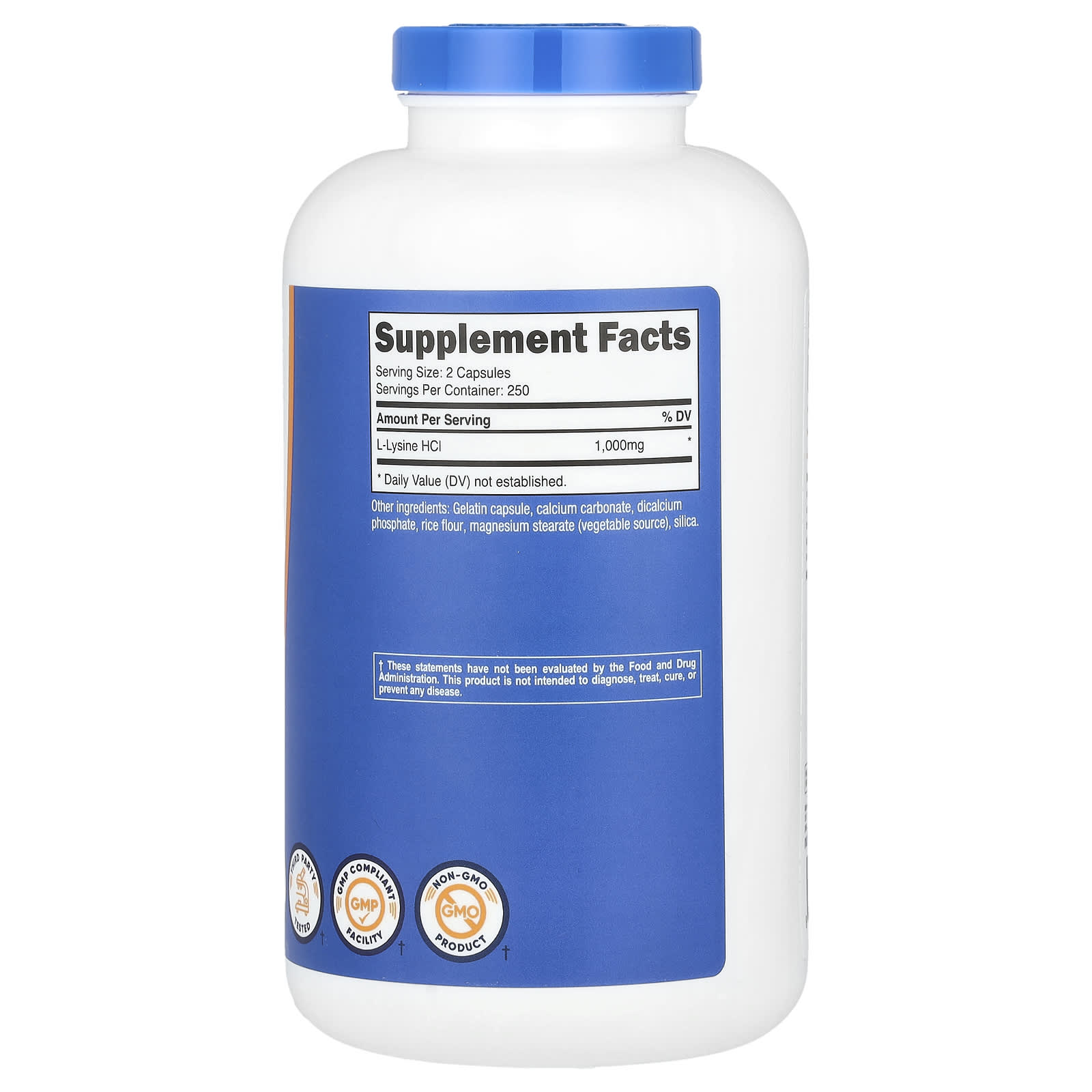 Nutricost, L-Lysine, 500 Capsules (500 mg per Capsule) - Image 2