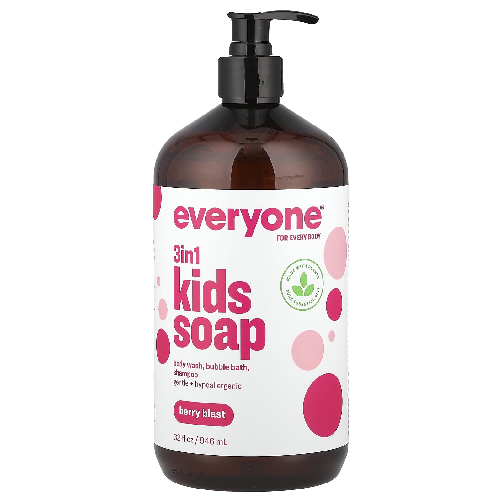 Everyone 3-in-1 Kids Soap, Berry Blast, Gentle & Hypoallergenic - Image 1