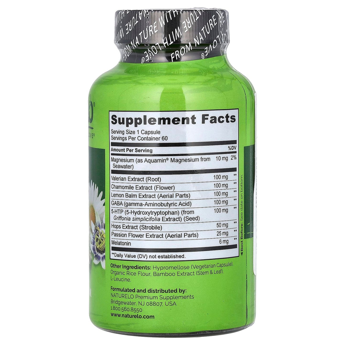 NATURELO, Sleep Formula, 60 Vegetarian Capsules - Image 2