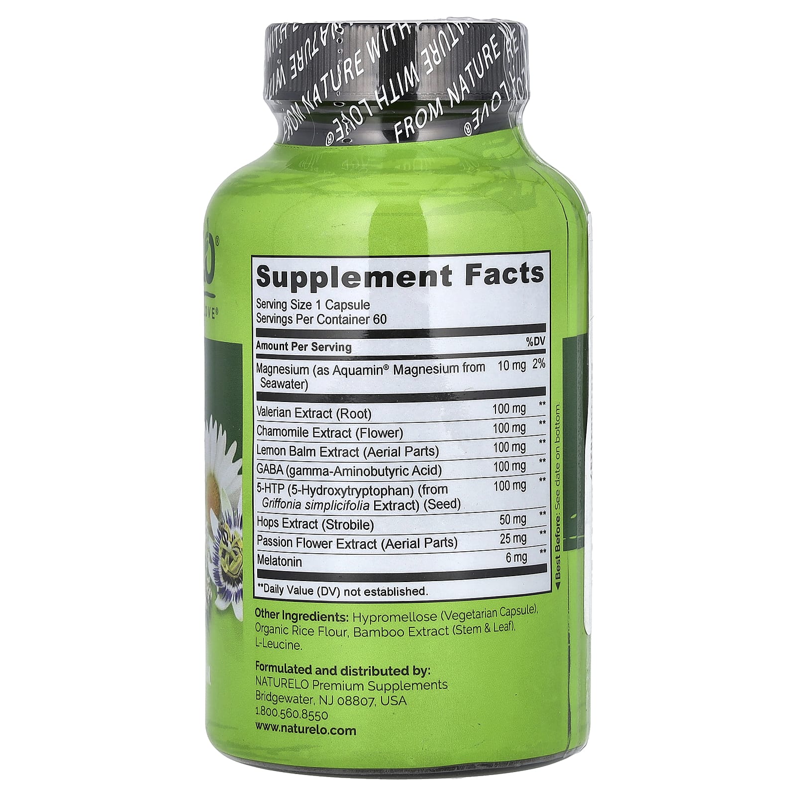 NATURELO, Sleep Formula, 60 Vegetarian Capsules - Image 2