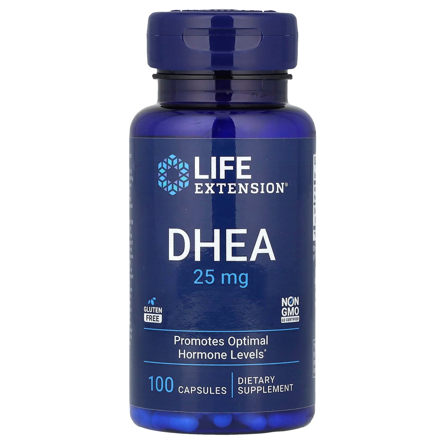 Life Extension, DHEA, 25 mg, 100 Capsules - Image 1