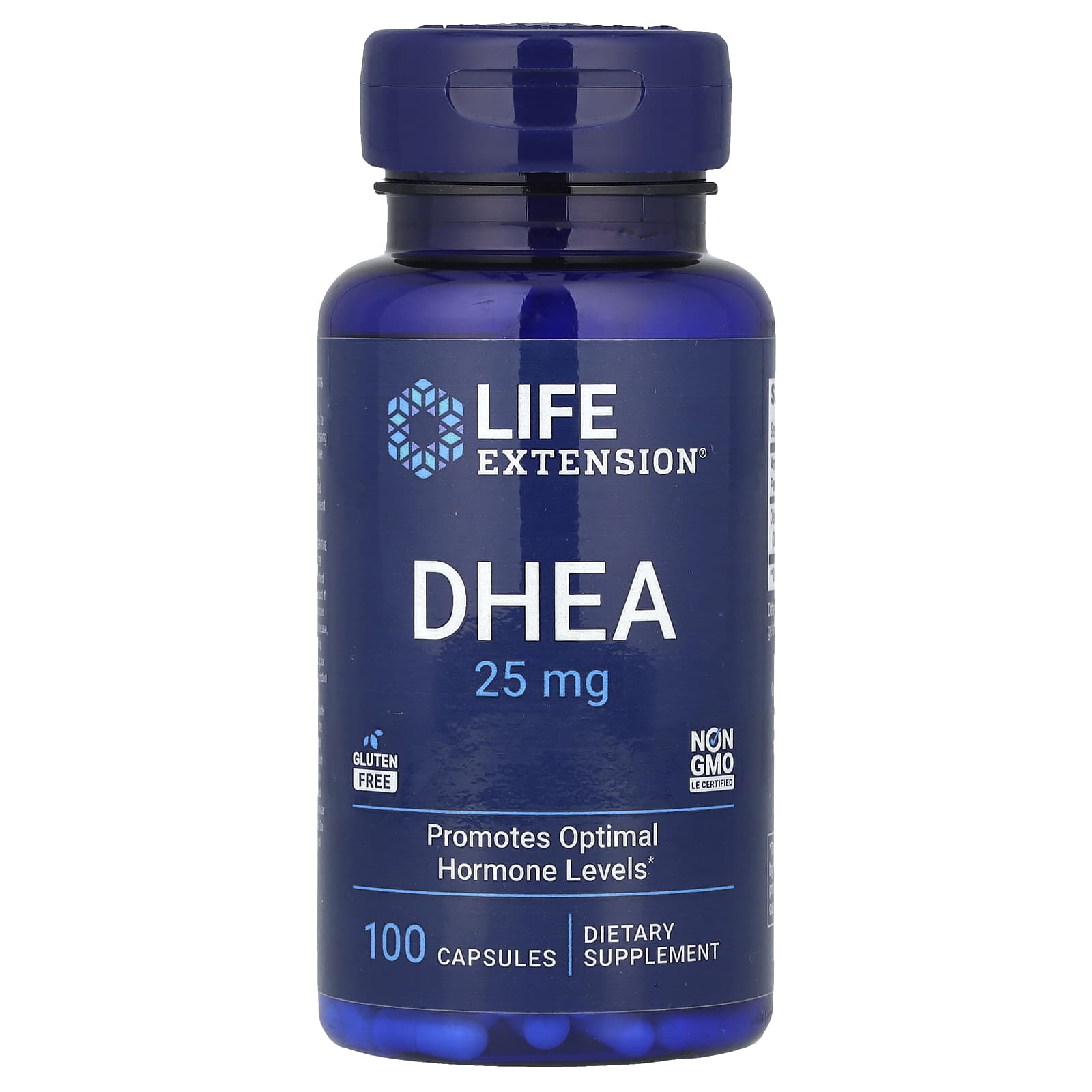 Life Extension, DHEA, 25 mg, 100 Capsules - Image 1