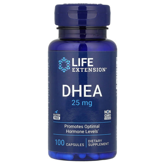 Life Extension, DHEA, 25 mg, 100 Capsules - Image 1