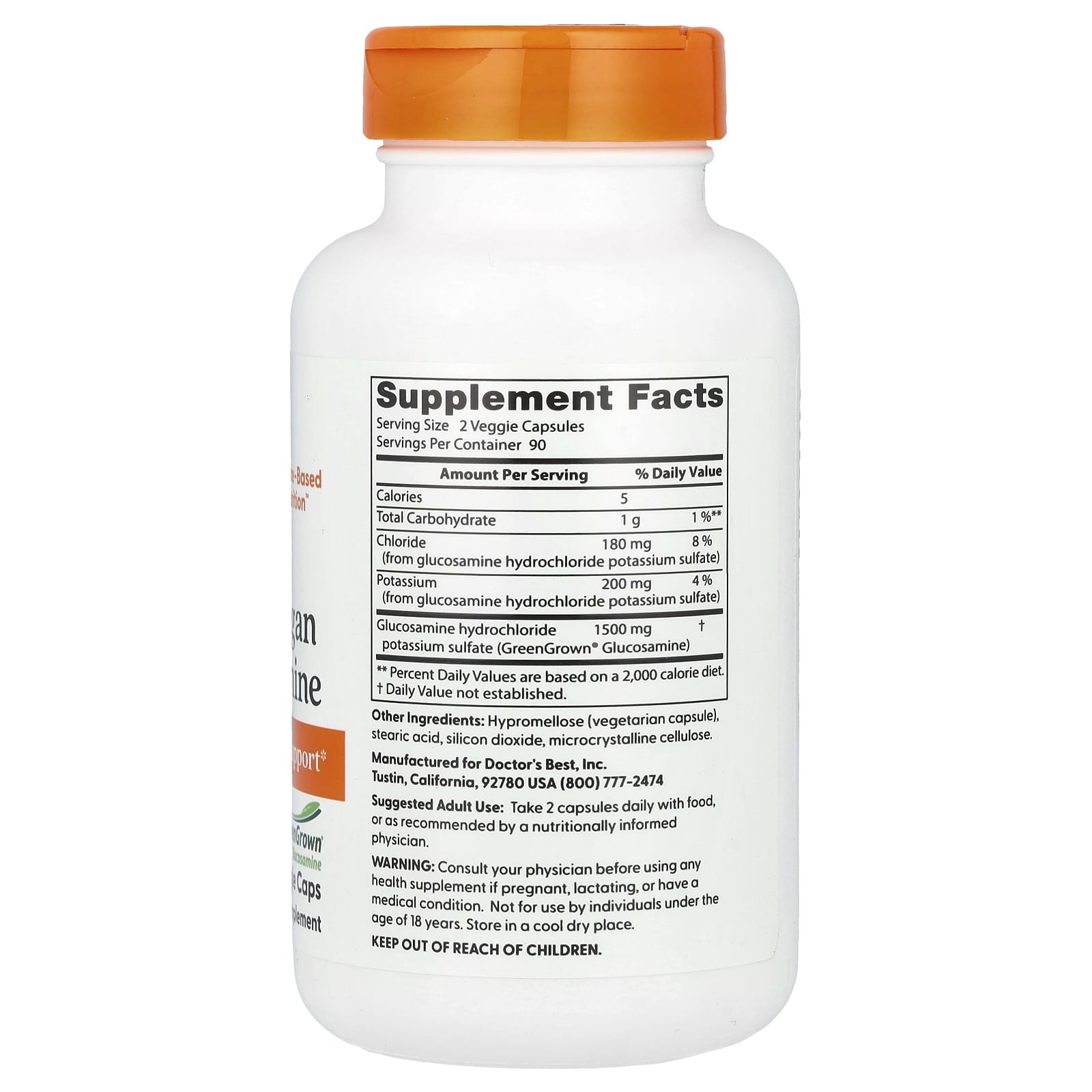 Vegan Glucosamine Supplement for Joint Health - Doctor's Best - Image 2